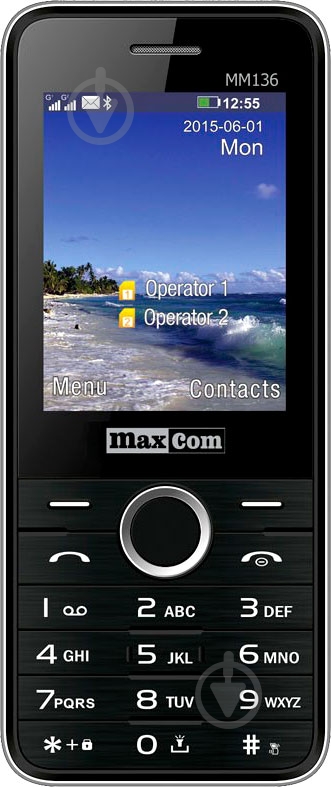 Мобильный телефон Maxcom MM136 black/silver - фото 1 Мобильный телефон Maxcom MM136 black/silver - фото 1