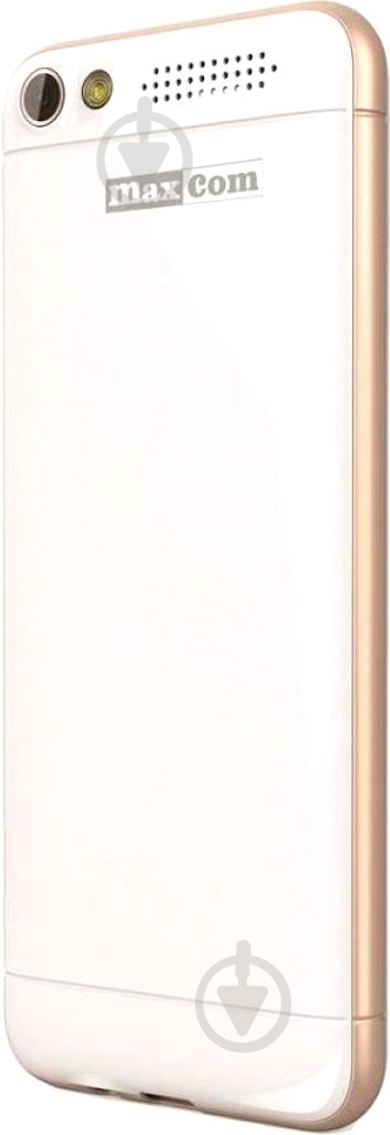 Мобильный телефон Maxcom MM136 white/gold - фото 3