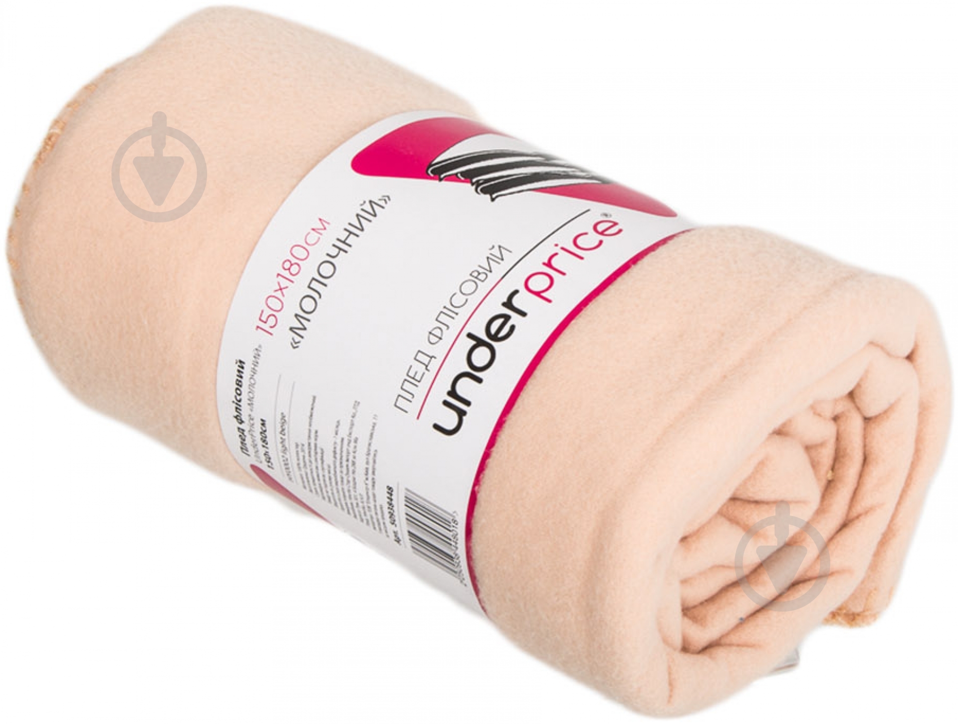 Плед 150x180 см молочный Underprice - фото 2 Плед 150x180 см молочный Underprice - фото 2