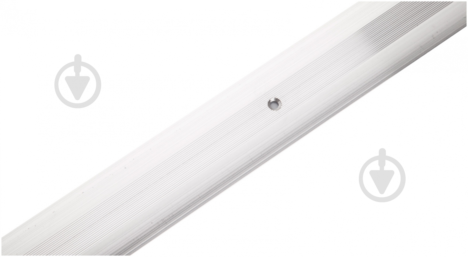 Порожек алюминиевый рифленый Лугалпроф 3х40х1800 мм серебро 1-А Ц-00 - фото 2