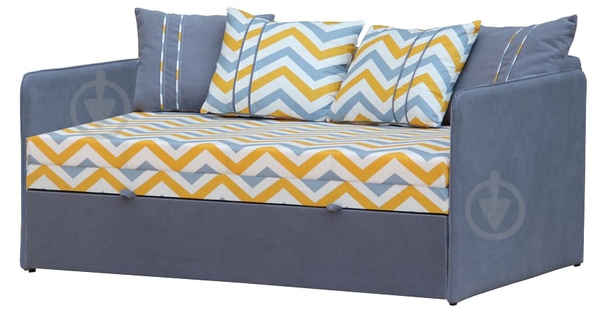 Диван прямий Берегиня Сієна принт зигзаг різнокольоровийсірий 1660x1030x730 мм - фото 1