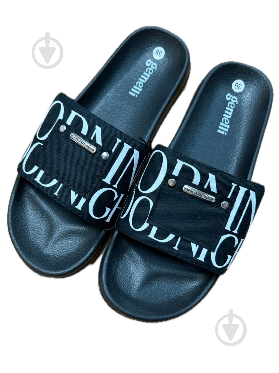 Шлепанцы Gemelli Мода р.41 черный - фото 1