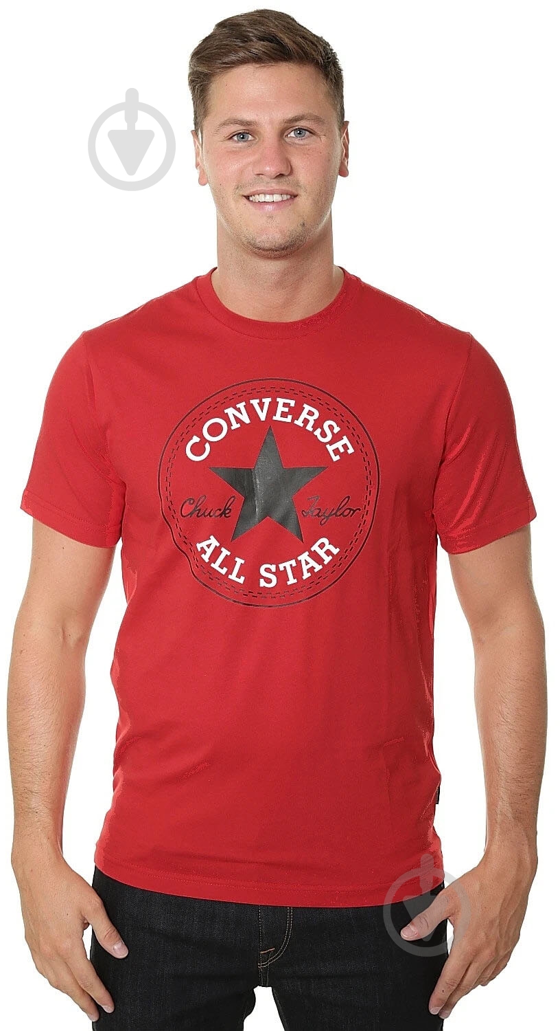 Футболка Converse Nova Chuck Patch Tee 10007887-A46 р.M червоний - фото 2
