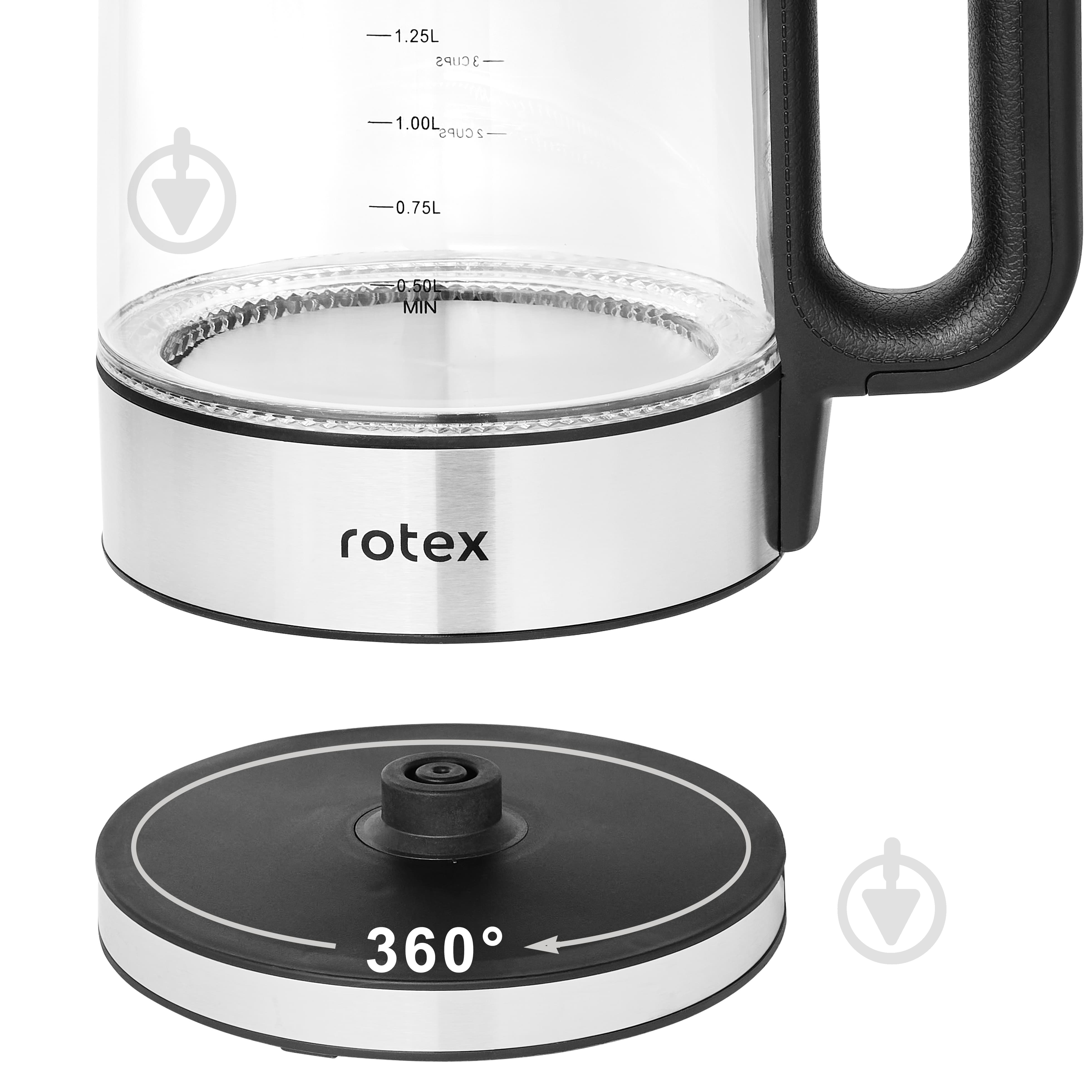 Електрочайник Rotex RKT84-GS - фото 3