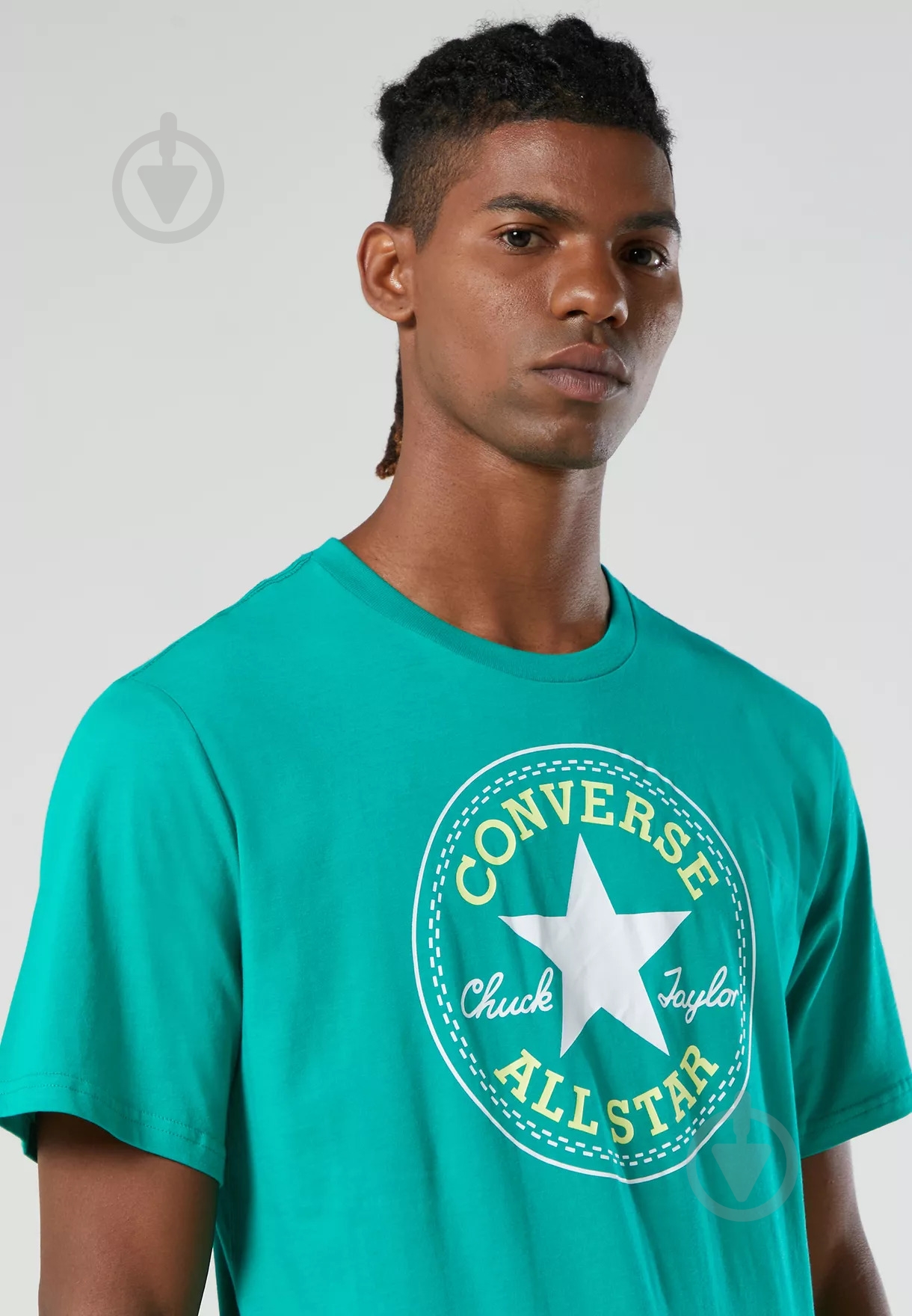 Футболка Converse Nova Chuck Patch Tee 10007887-A47 р.S бирюзовый - фото 2