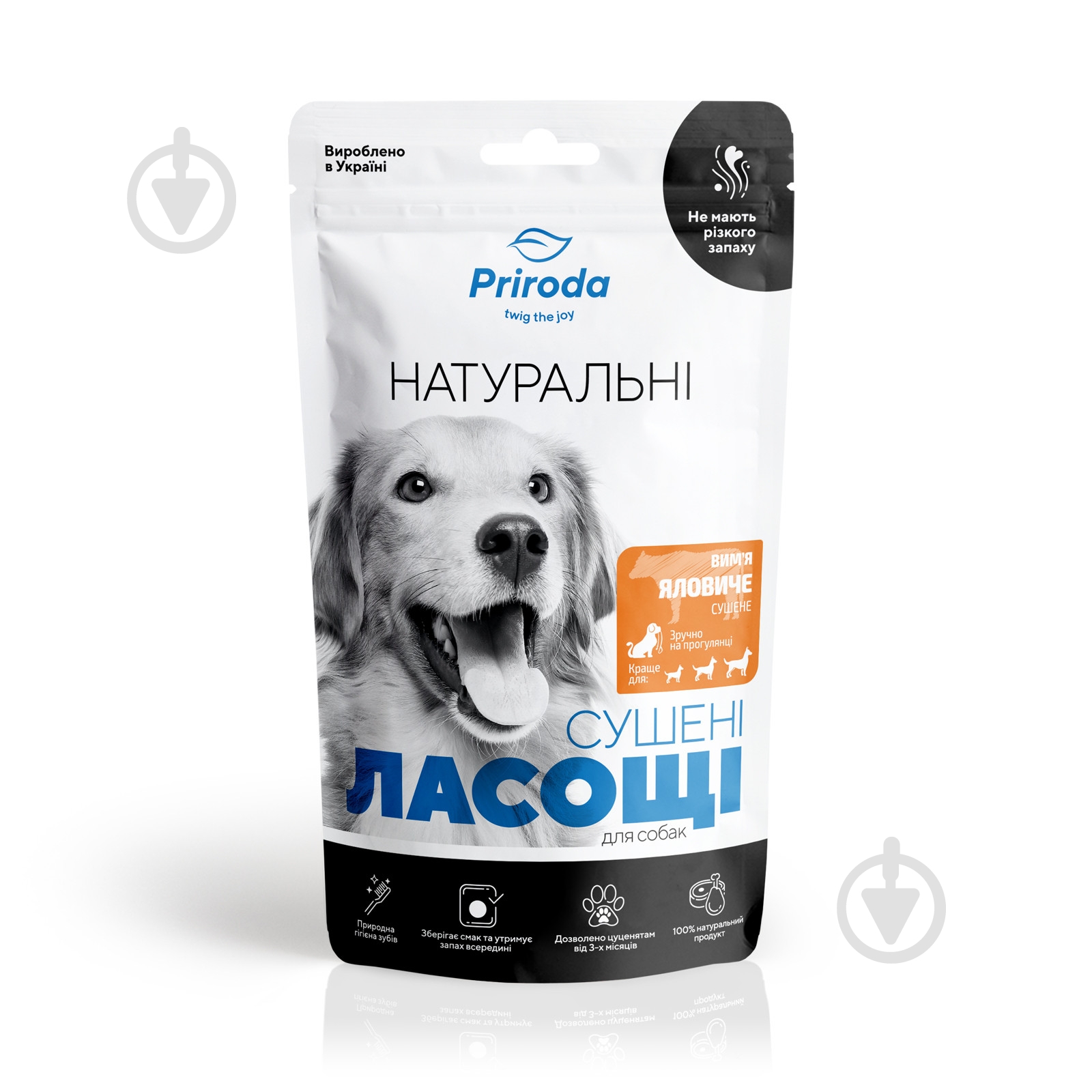 Лакомство Природа Вымя говяжье сушеное 100 г - фото 1