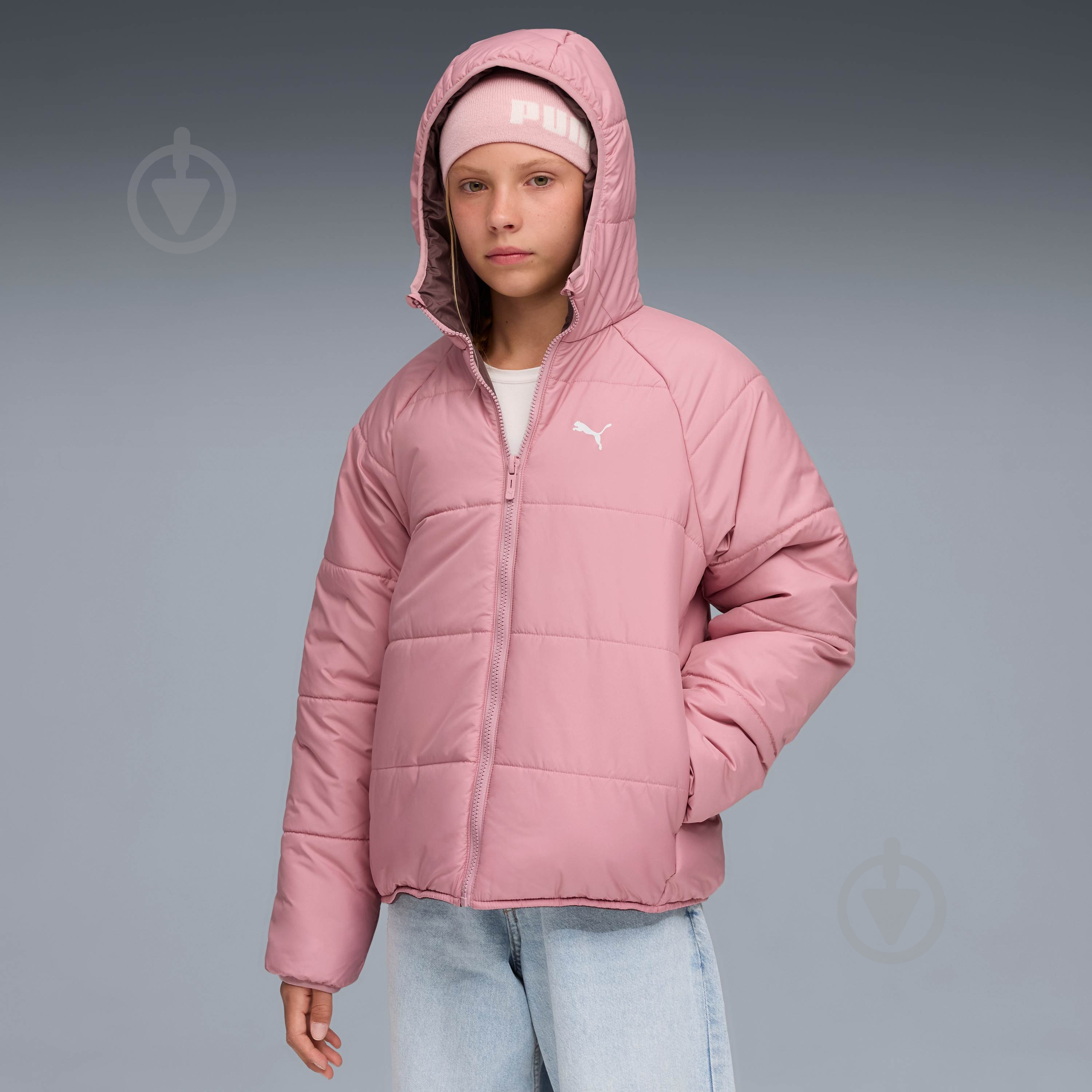 Куртка для дівчаток демісезонна Puma Reversible Puffer Jacket 68840765 рожева - фото 1 Куртка для дівчаток демісезонна Puma Reversible Puffer Jacket 68840765 рожева - фото 1