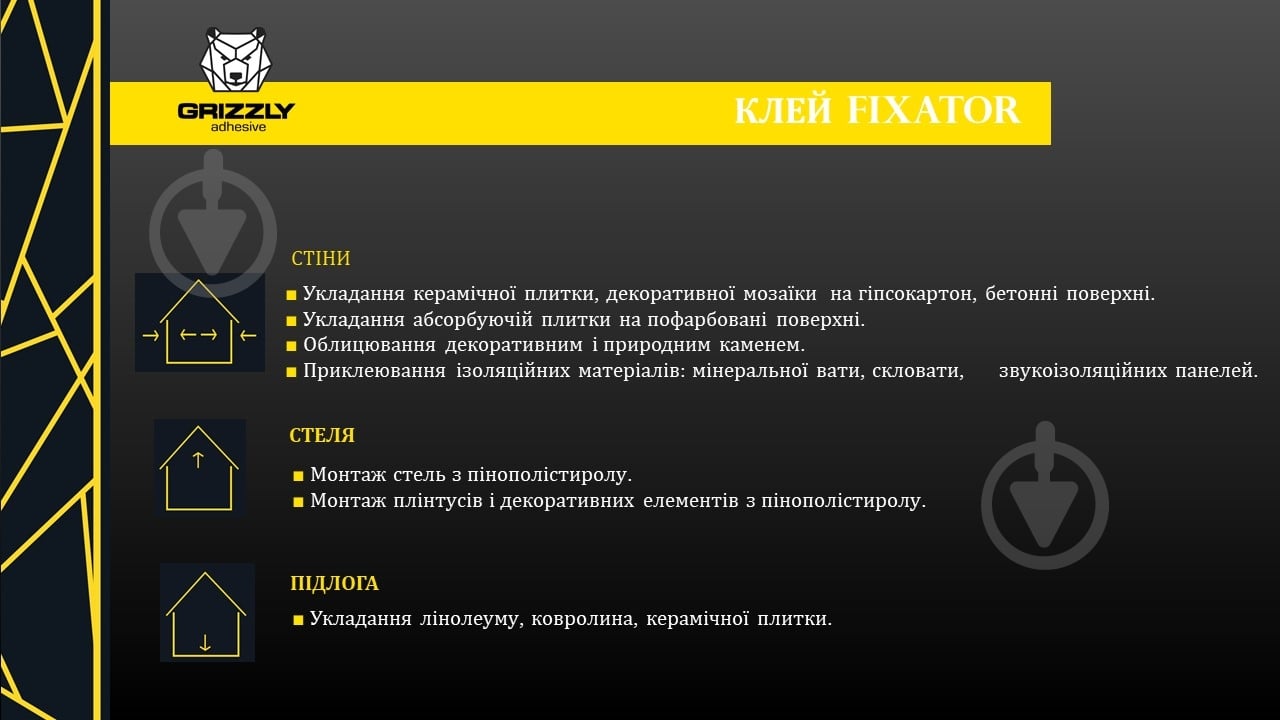 Клей акриловый Grizzly FIXATOR строительный 3 кг - фото 5