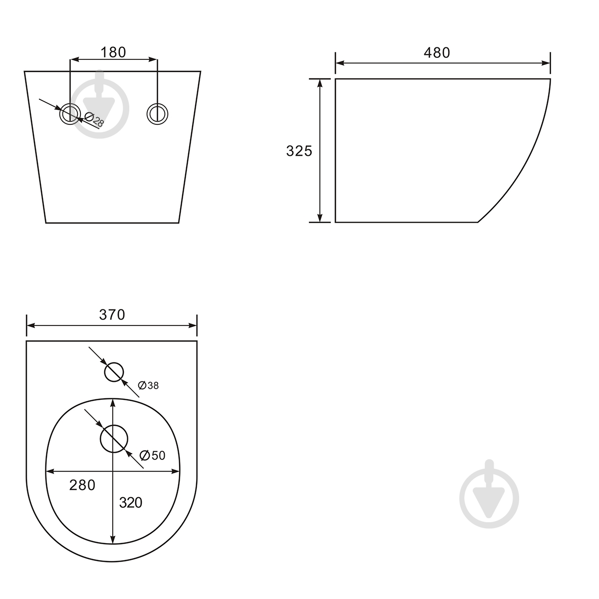 Биде подвесное VOLLE Amadeus M 13-06-256M - фото 2