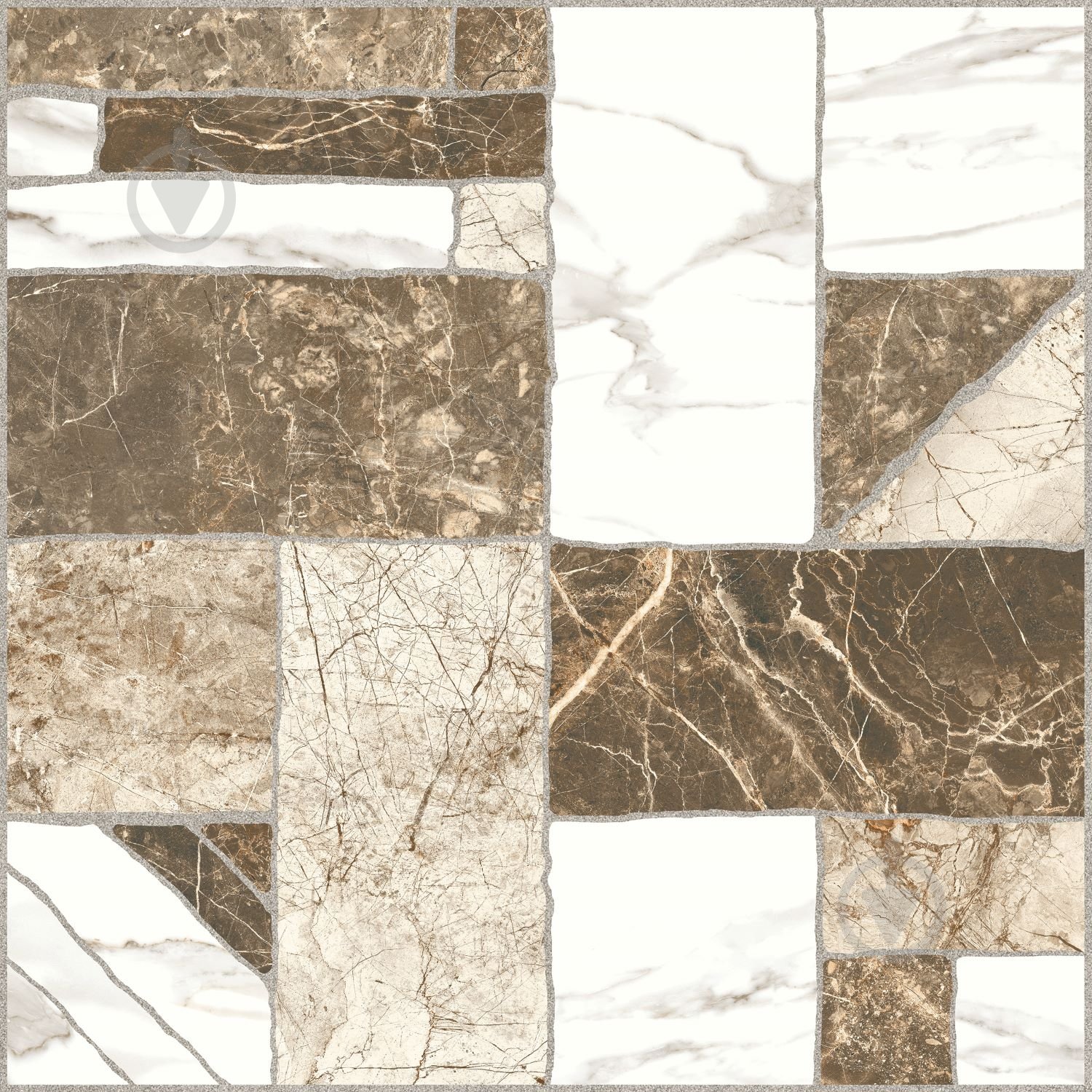 Плитка Golden Tile Neolit brown NL7830 40x40 см - фото 1
