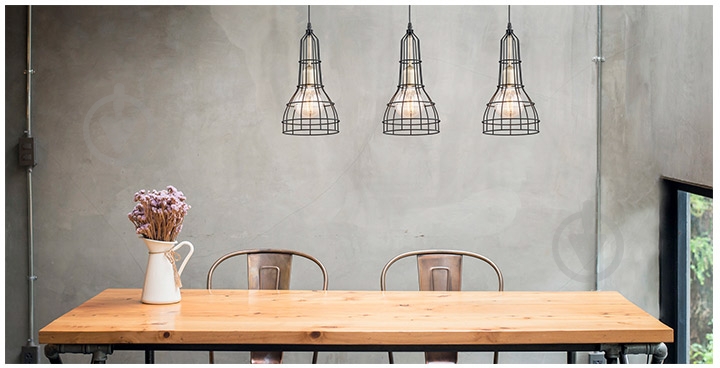 Люстра подвесная TK Lighting Long 3PL 3x60 Вт E27 бронза/черный 2209 - фото 2