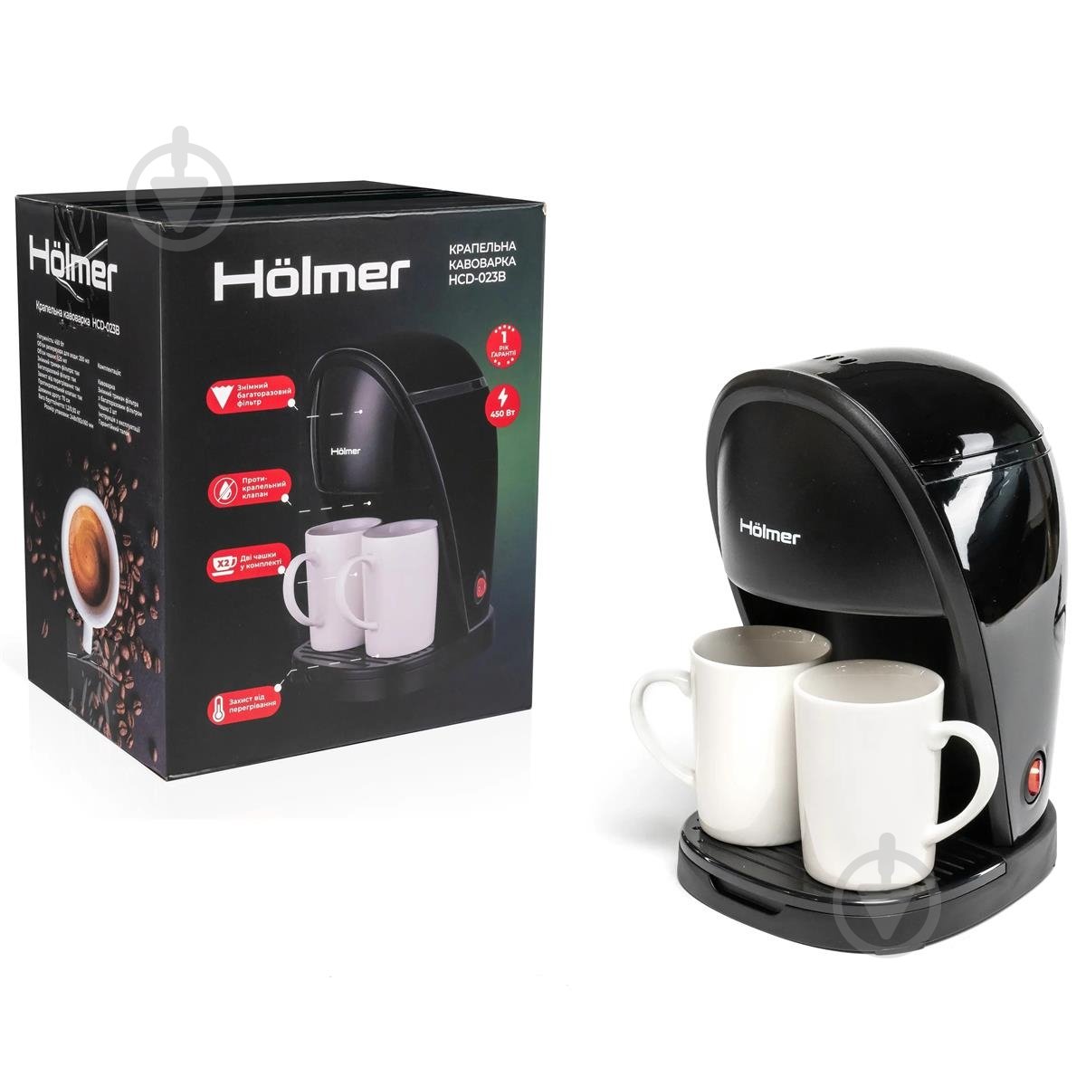 Кофеварка капельная Holmer HCD-023B - фото 8