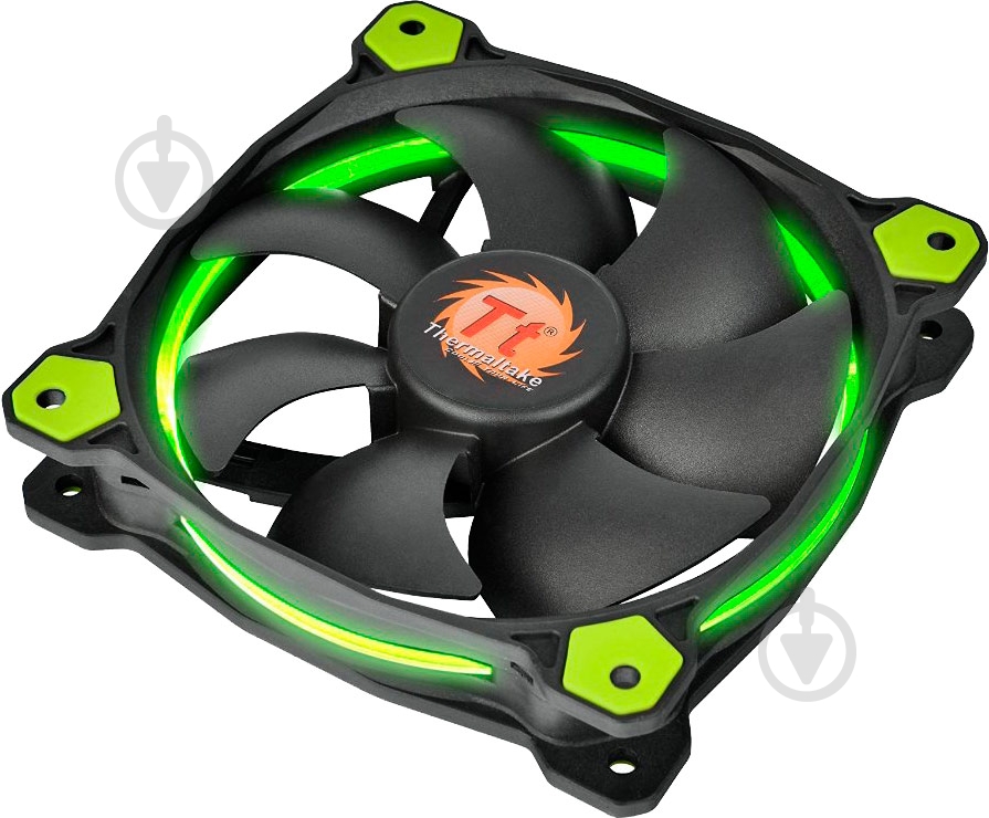 Корпусный кулер Thermaltake Riing 14 Green LED (CL-F039-PL14GR-A) - фото 2 Корпусный кулер Thermaltake Riing 14 Green LED (CL-F039-PL14GR-A) - фото 2