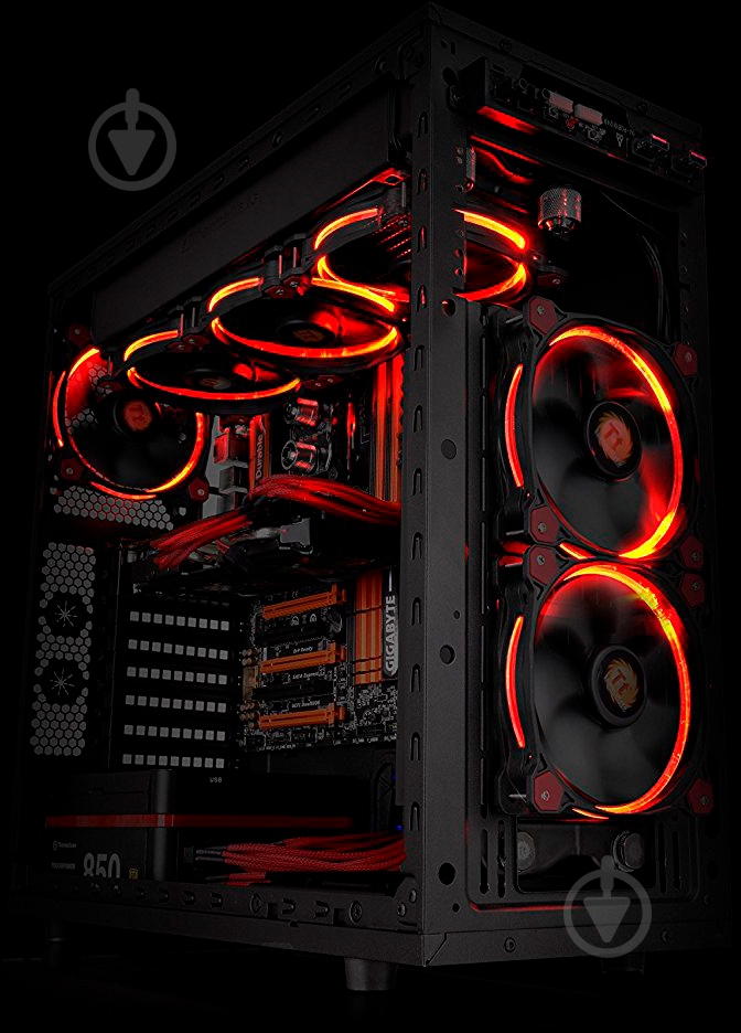 Вентилятор для корпуса Thermaltake Riing 14, Red LED - фото 8