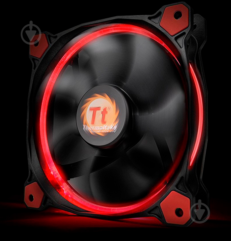 Вентилятор для корпуса Thermaltake Riing 14, Red LED - фото 5