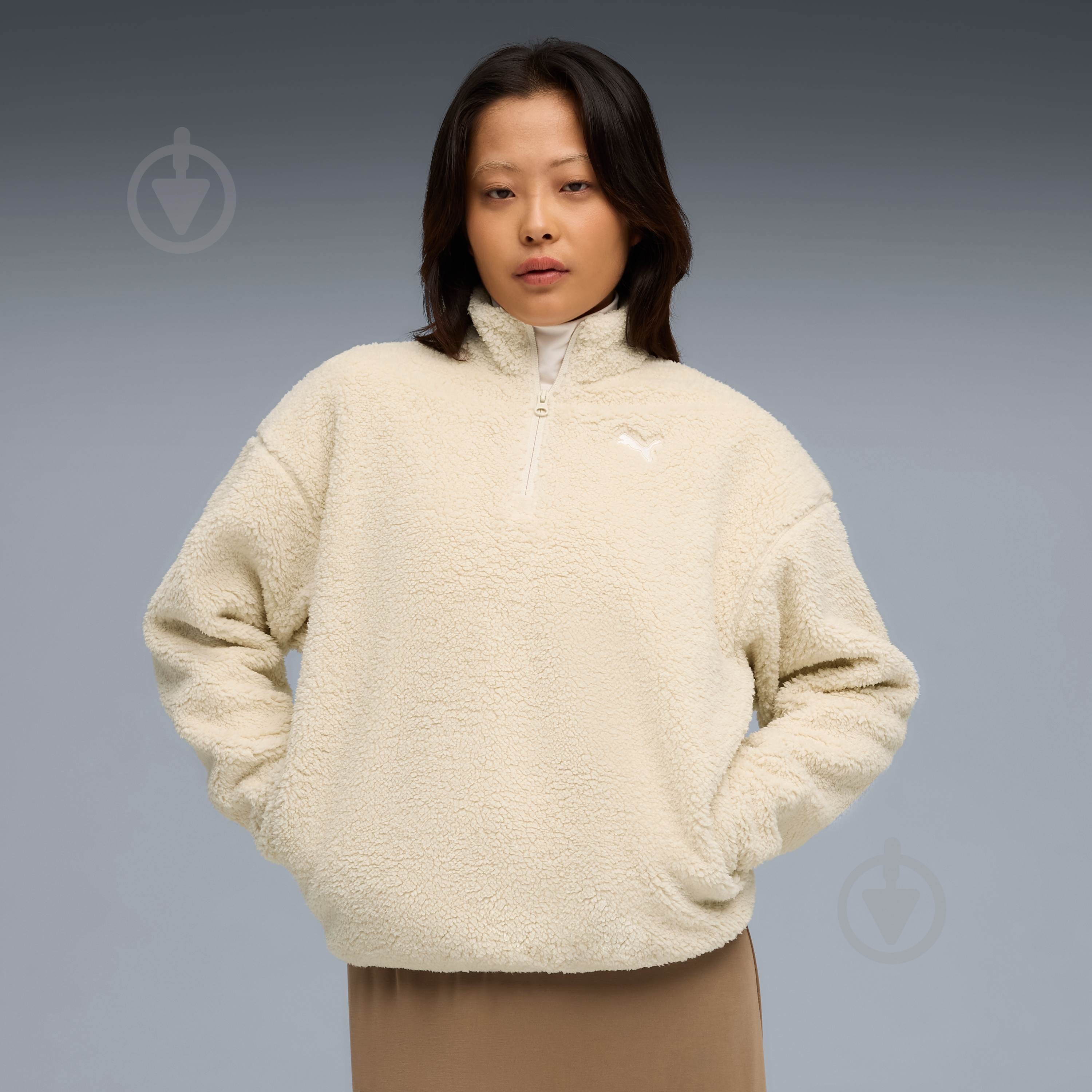ᐉ Куртка Puma ESS ELEVATED Comfort Half-Zip Sherpa Crew 68811187