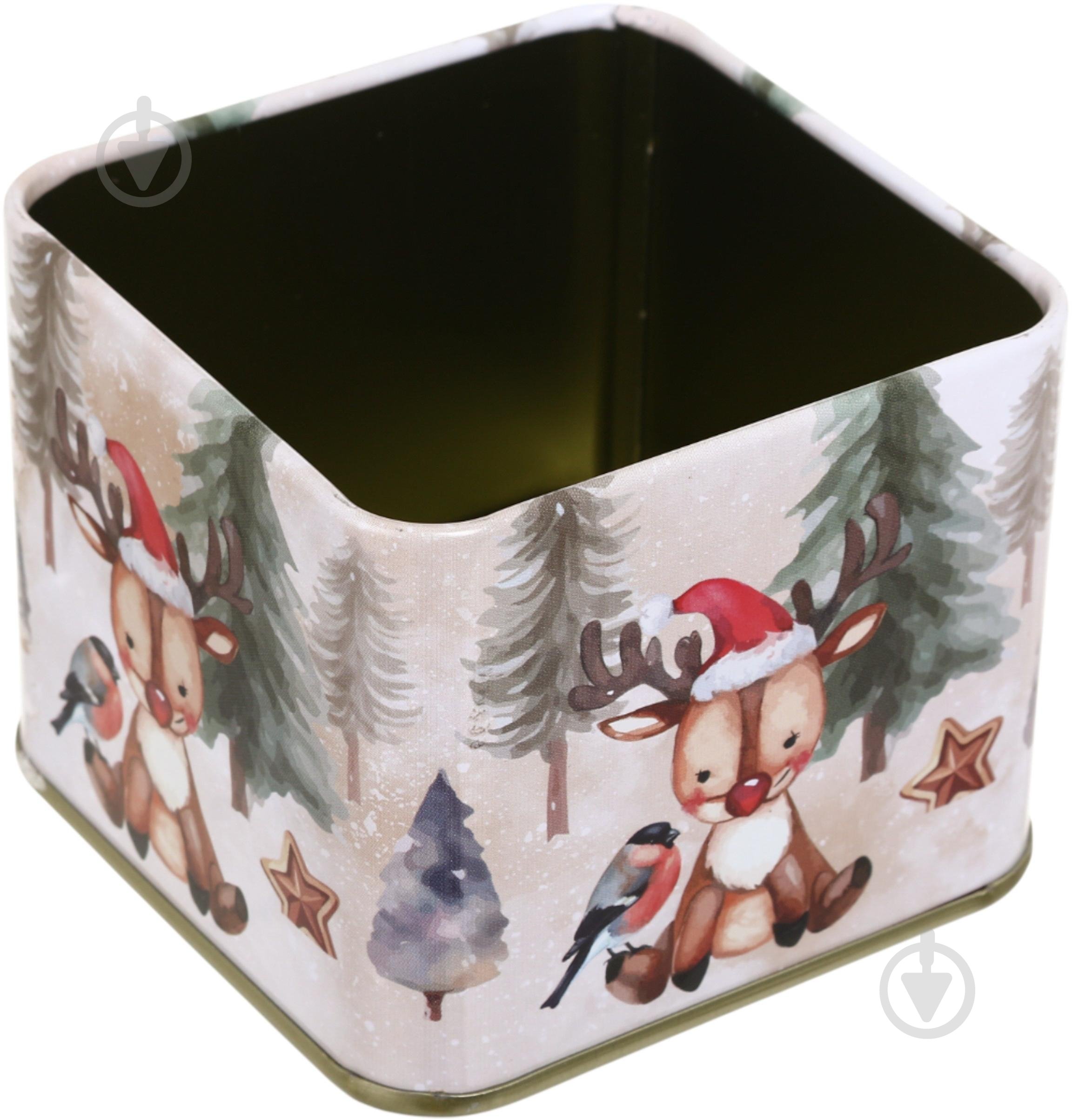 Ємність Excellent Houseware для солодощів New Year 360 мл 7,7х7,7х6,4 см в асортименті - фото 2