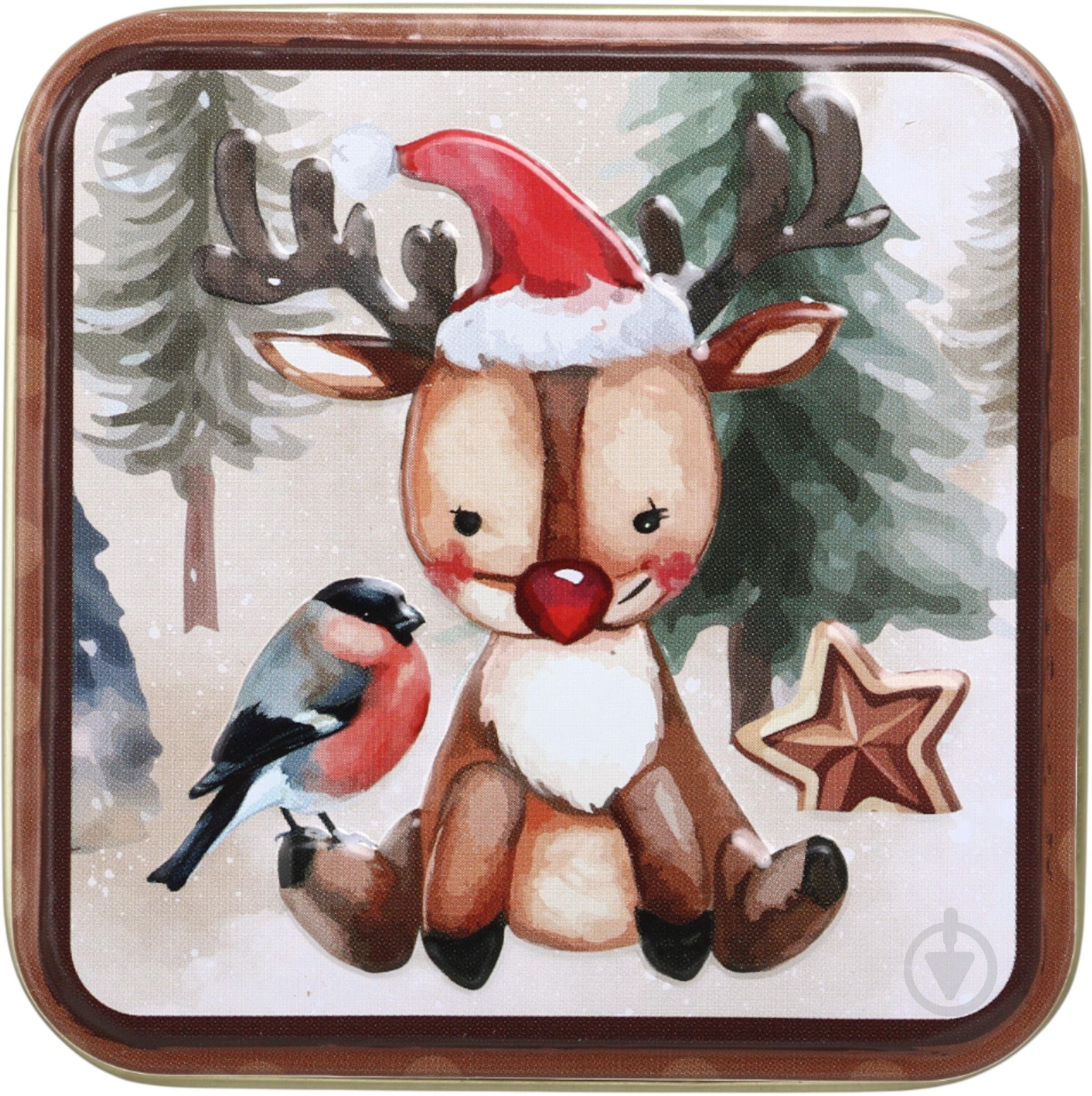 Ємність Excellent Houseware для солодощів New Year 360 мл 7,7х7,7х6,4 см в асортименті - фото 3