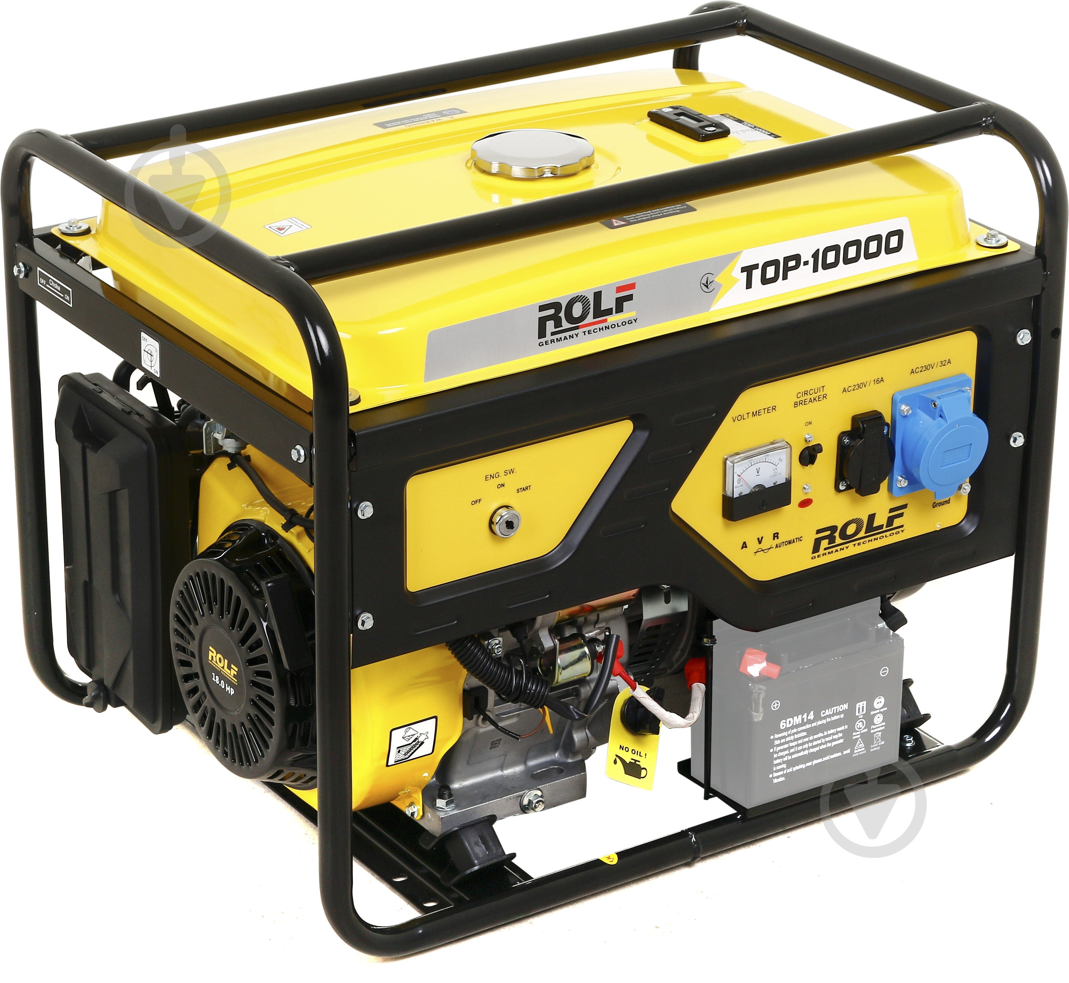 Генератор бензиновий ROLF 7,7 кВт / 8 кВт 230 В TOP-10000 - фото 2