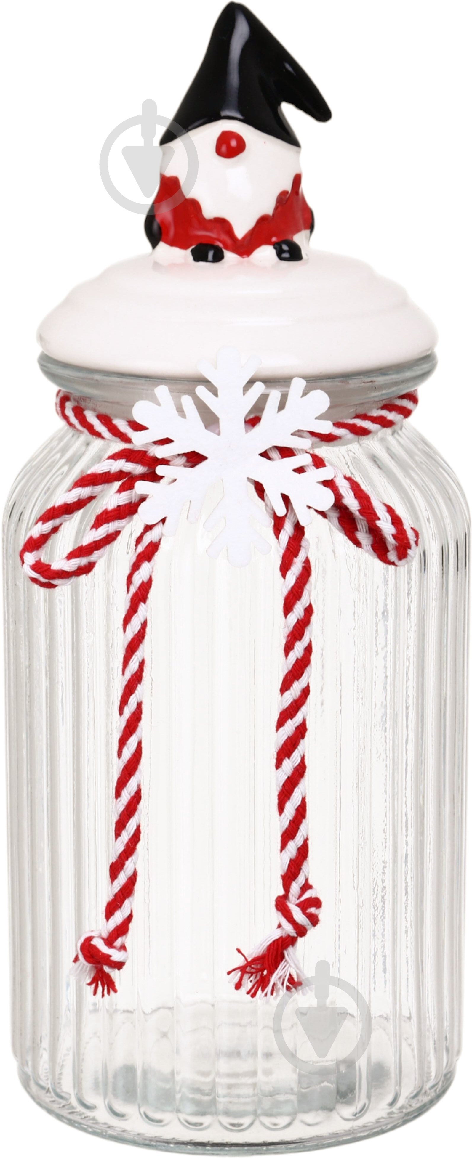 Ємність Excellent Houseware для солодощів Santa 950 мл 11х26 см в асортименті - фото 1