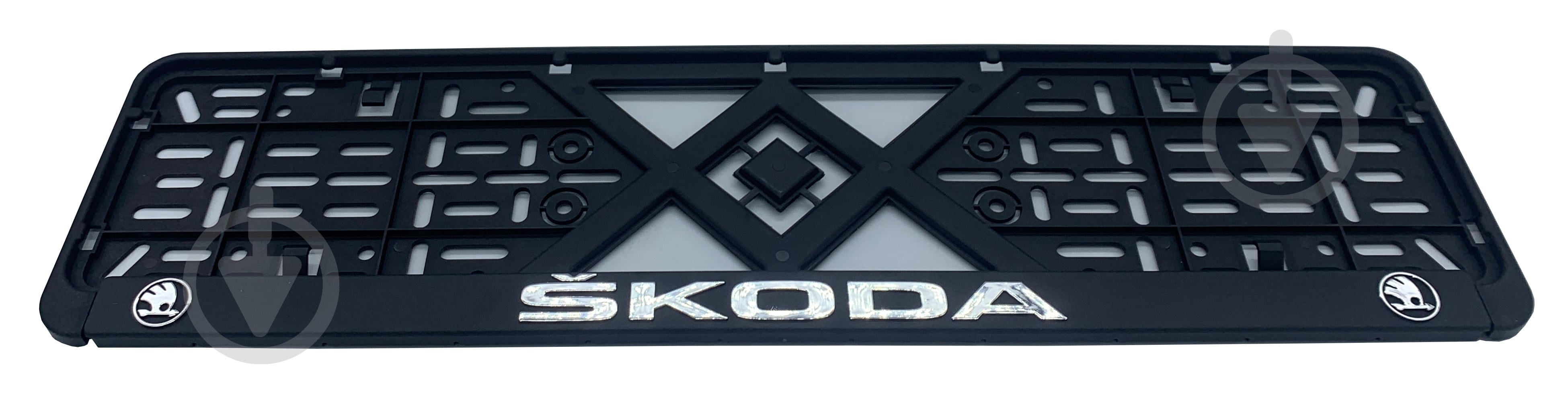 Рамка под номерной знак рельефная Skoda - фото 1