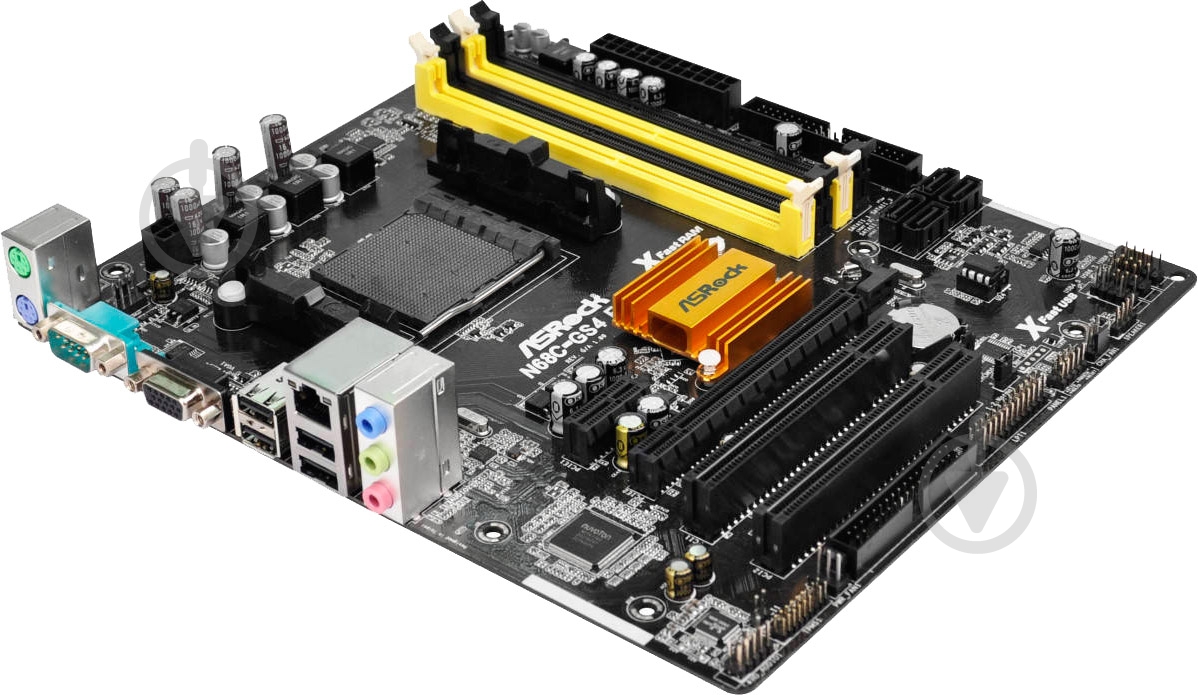 Материнская плата ASRock N68C-GS4_FX (Socket AM3+, Nvidia GeForce 7025, mirco ATX) - фото 3