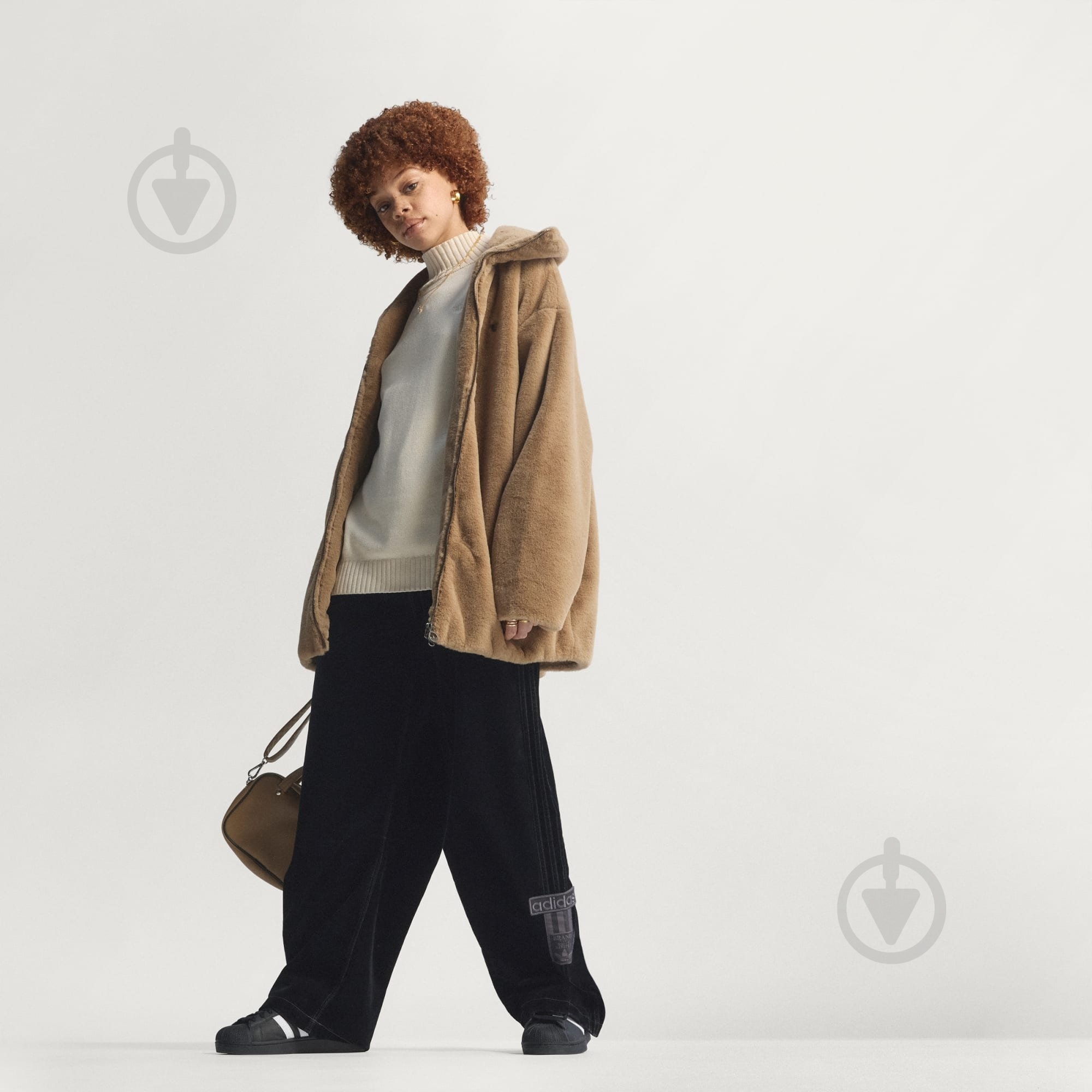 Куртка жіночий зимовий Adidas Fur Jacket JY2383 р.L коричневий - фото 7