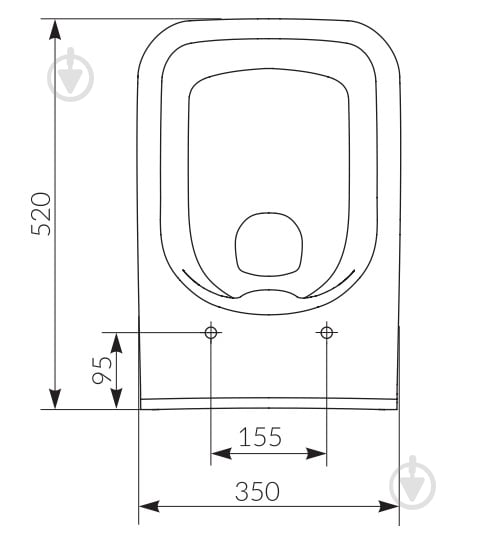 Унитаз подвесной Cersanit CREA CLEANON СЕТ B217 - фото 4