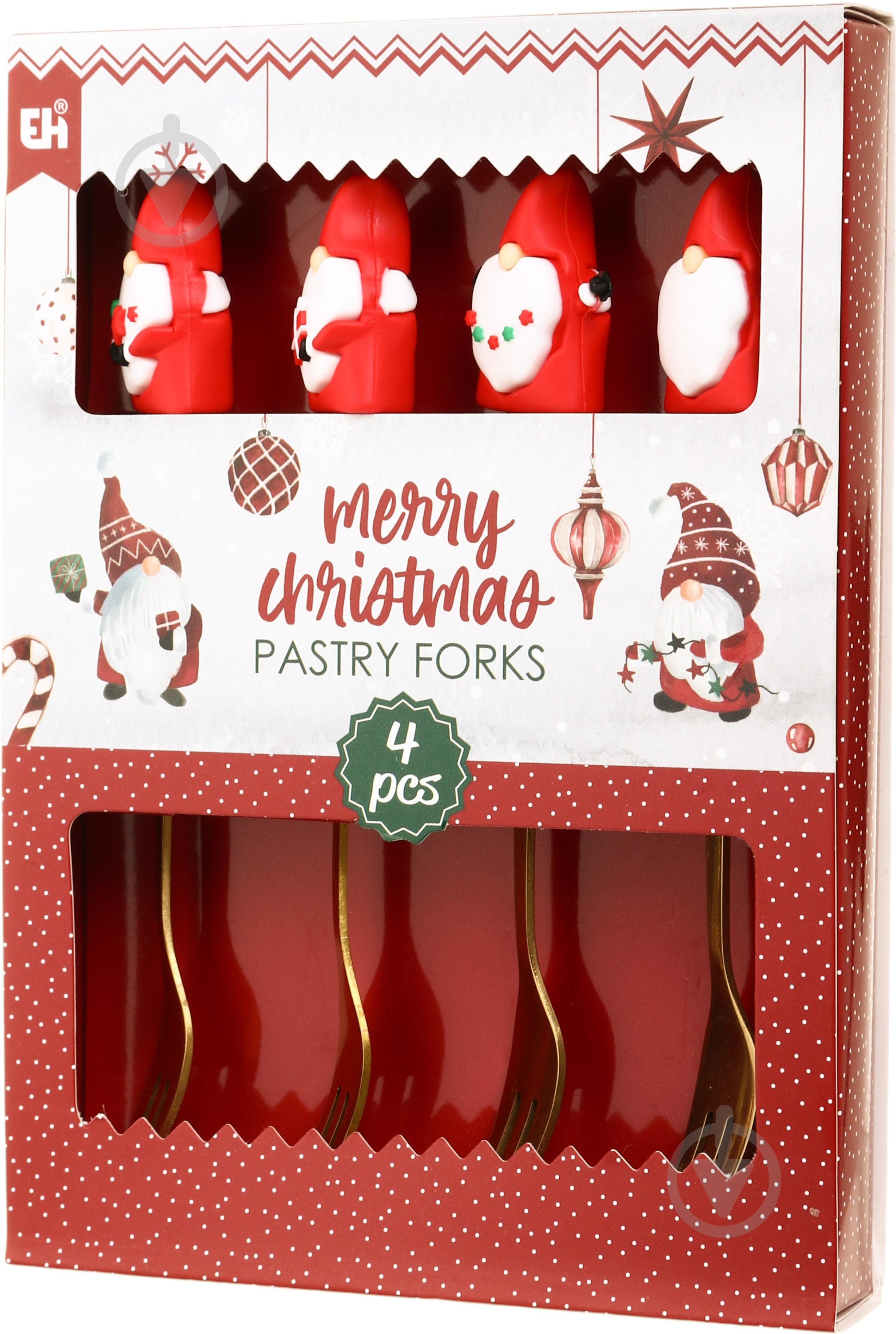 Набор для десерта Excellent Houseware Gnomes 4 шт. 170493310 в ассортименте - фото 4 Набор для десерта Excellent Houseware Gnomes 4 шт. 170493310 в ассортименте - фото 4