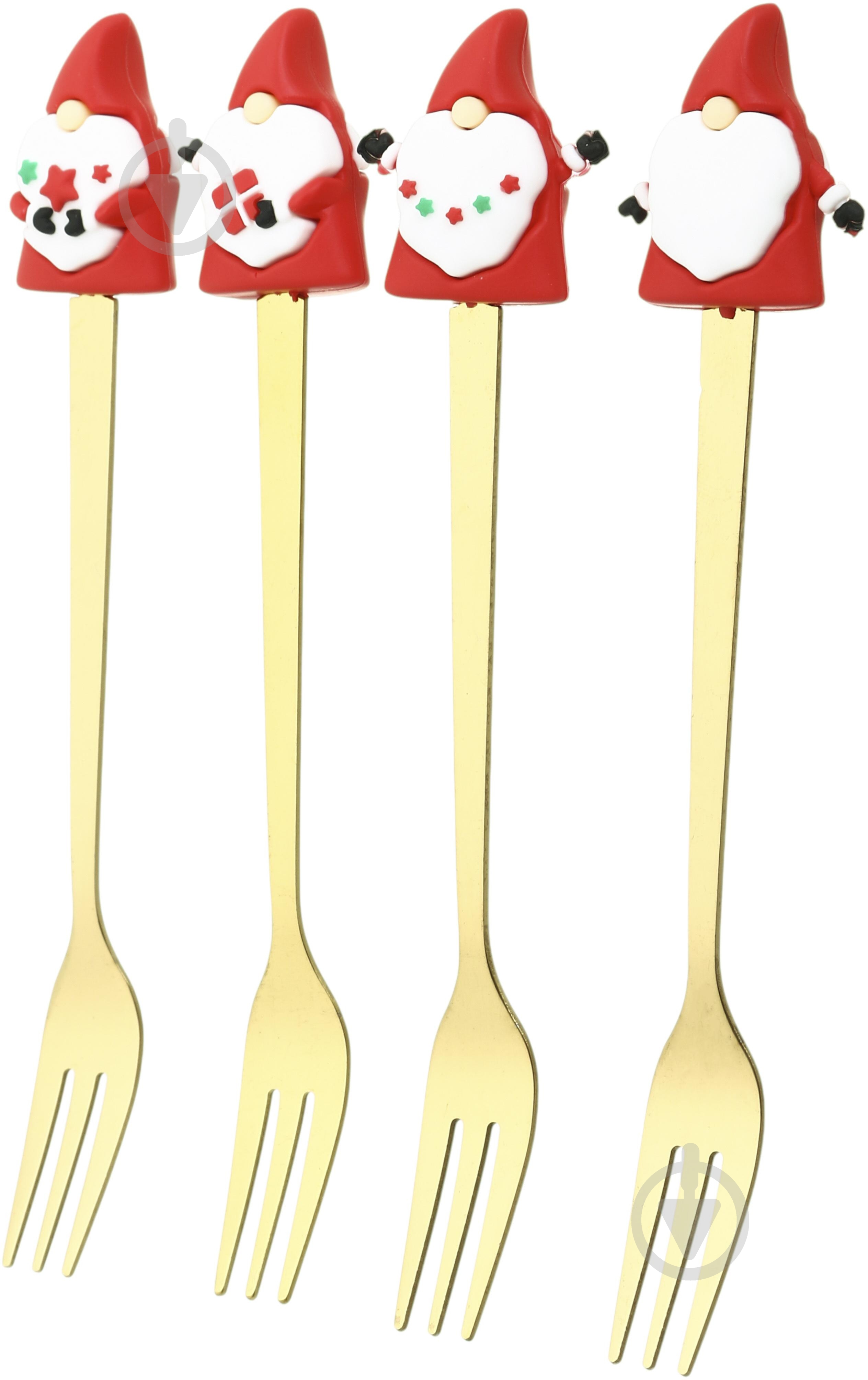 Набор для десерта Excellent Houseware Gnomes 4 шт. 170493310 в ассортименте - фото 2 Набор для десерта Excellent Houseware Gnomes 4 шт. 170493310 в ассортименте - фото 2