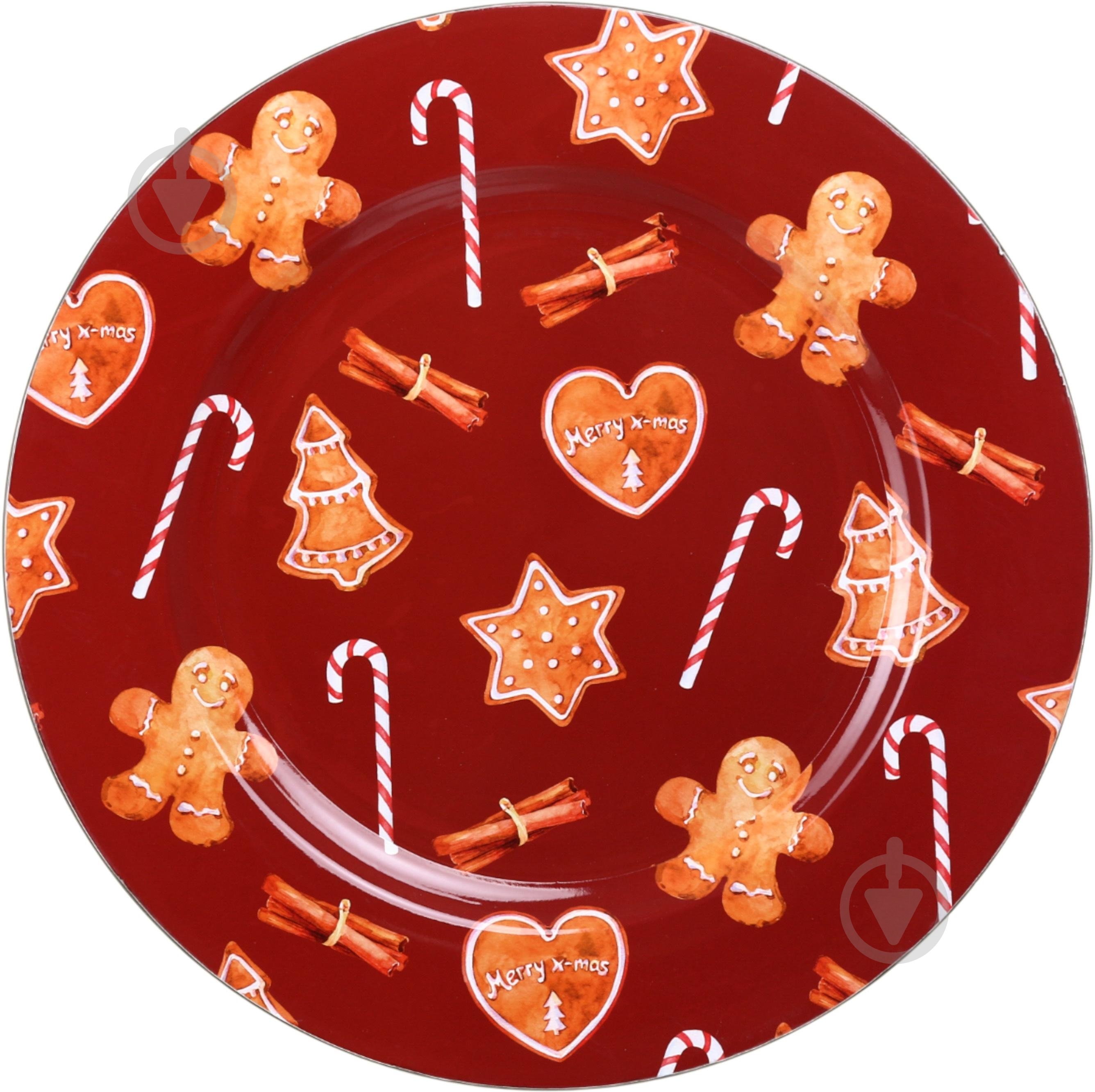 Блюдо сервірувальне Excellent Houseware Christmas 33x1,5 см в асортименті - фото 1 Блюдо сервірувальне Excellent Houseware Christmas 33x1,5 см в асортименті - фото 1