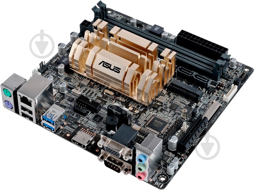 Материнська плата Asus N3150I-C (Integrated CPU, SoC, mini ITX) - фото 2 Материнська плата Asus N3150I-C (Integrated CPU, SoC, mini ITX) - фото 2