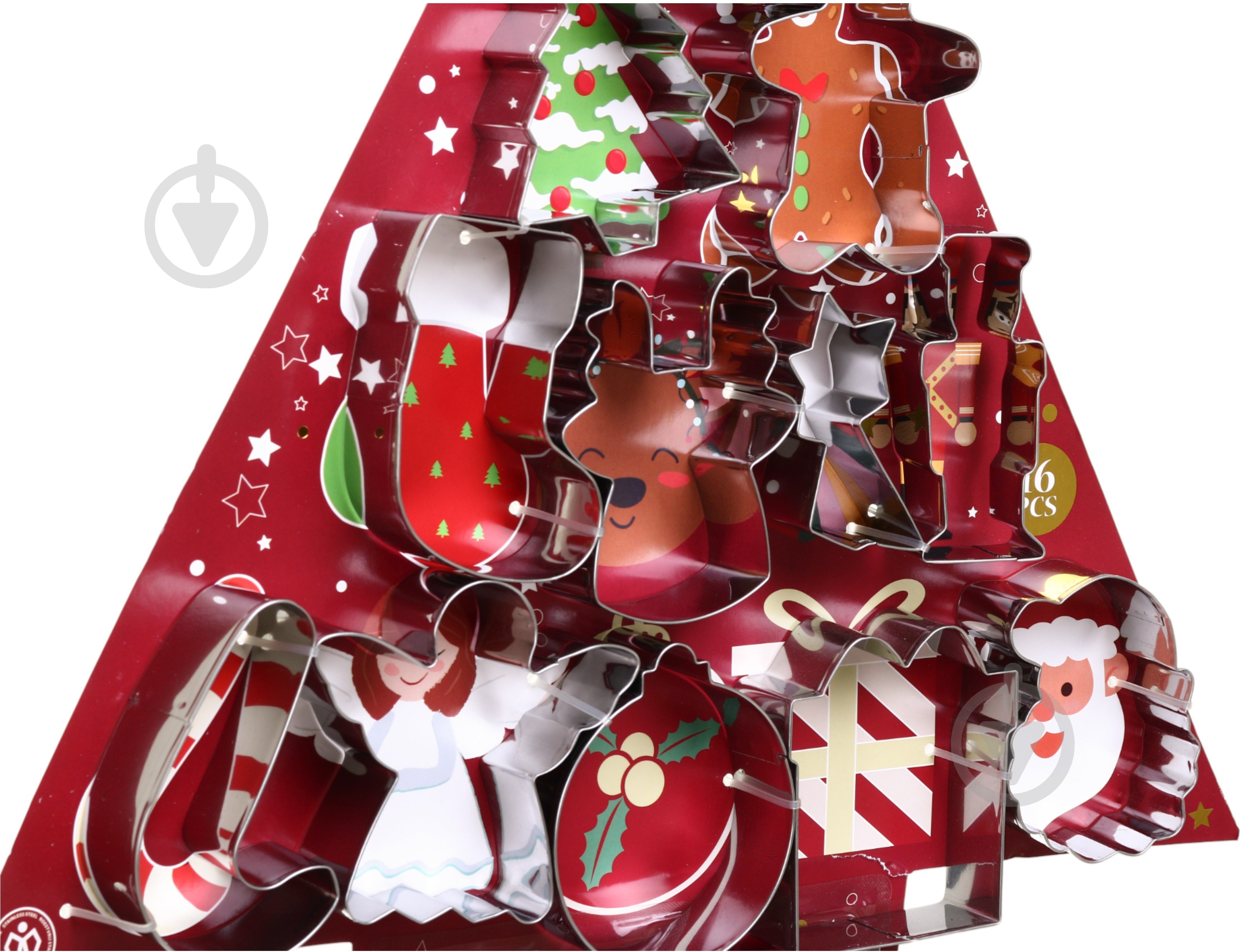 Набор форм для печенья Excellent Houseware и украшения Christmas 17 предметов - фото 3 Набор форм для печенья Excellent Houseware и украшения Christmas 17 предметов - фото 3