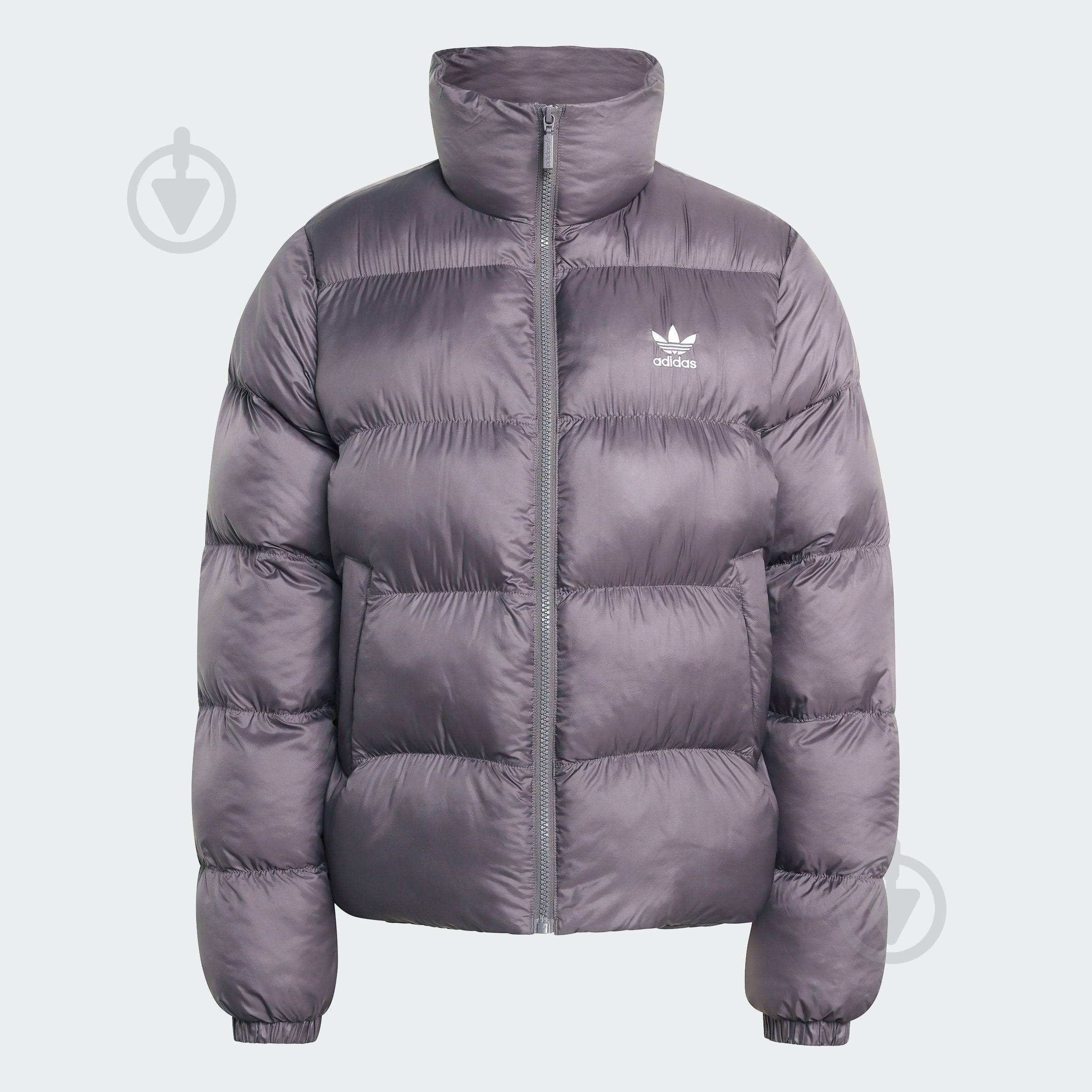 ᐉ Пуховик женский зимний Adidas SHORT PUFFER JX2949 р.L серый