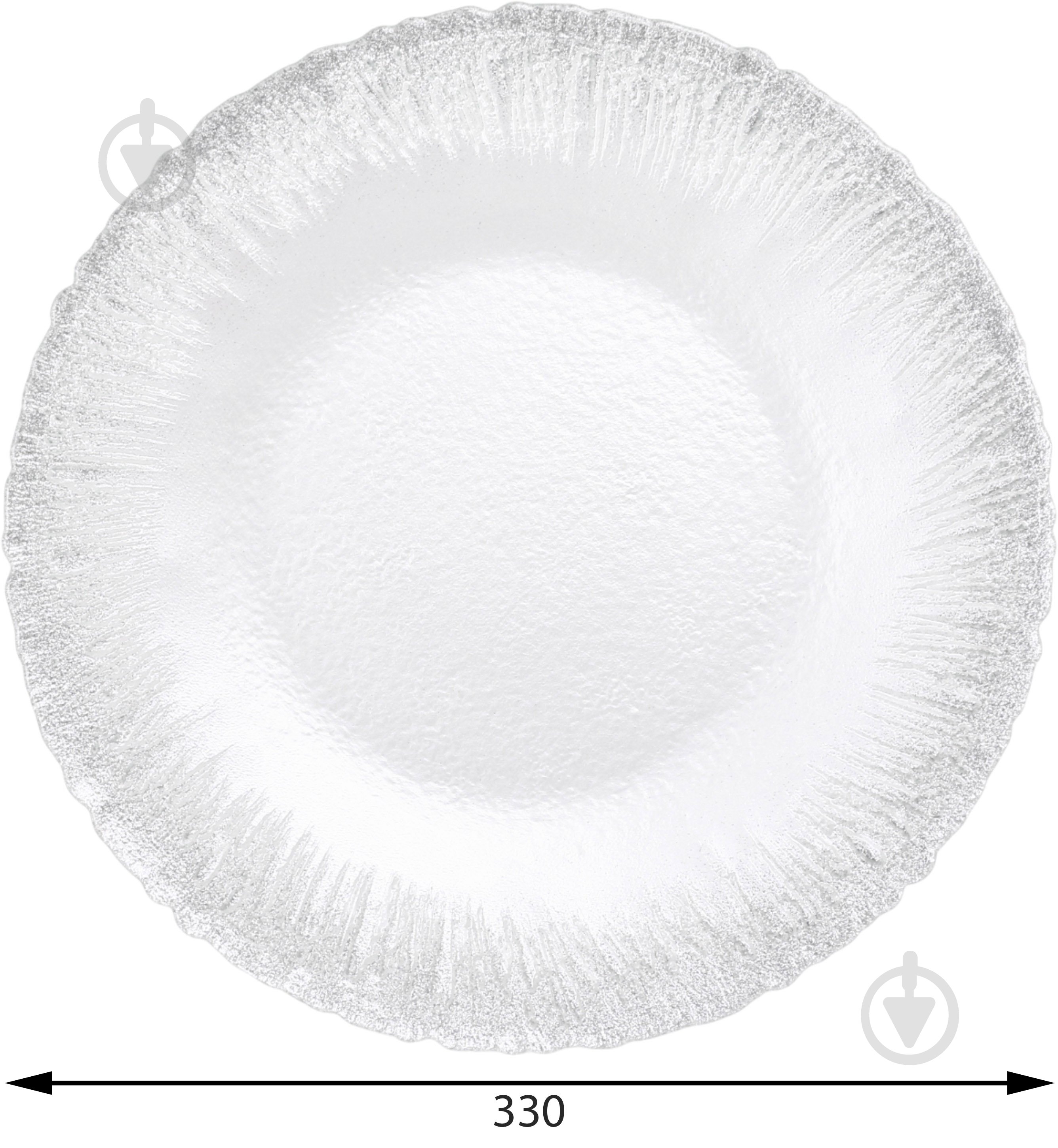 Блюдо Dekor Cam Flash 33 см белый - фото 2