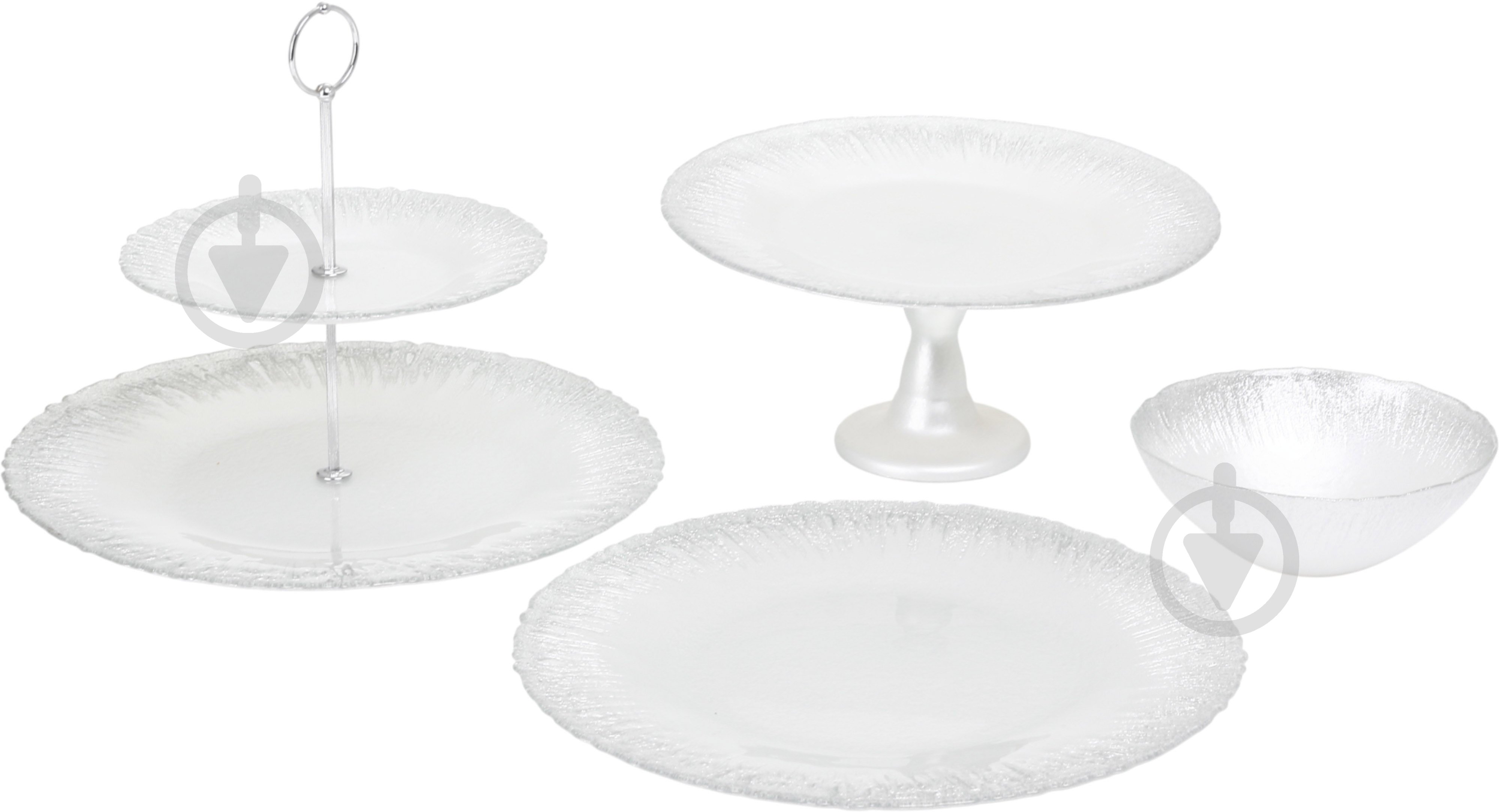 Блюдо Dekor Cam Flash 33 см белый - фото 4