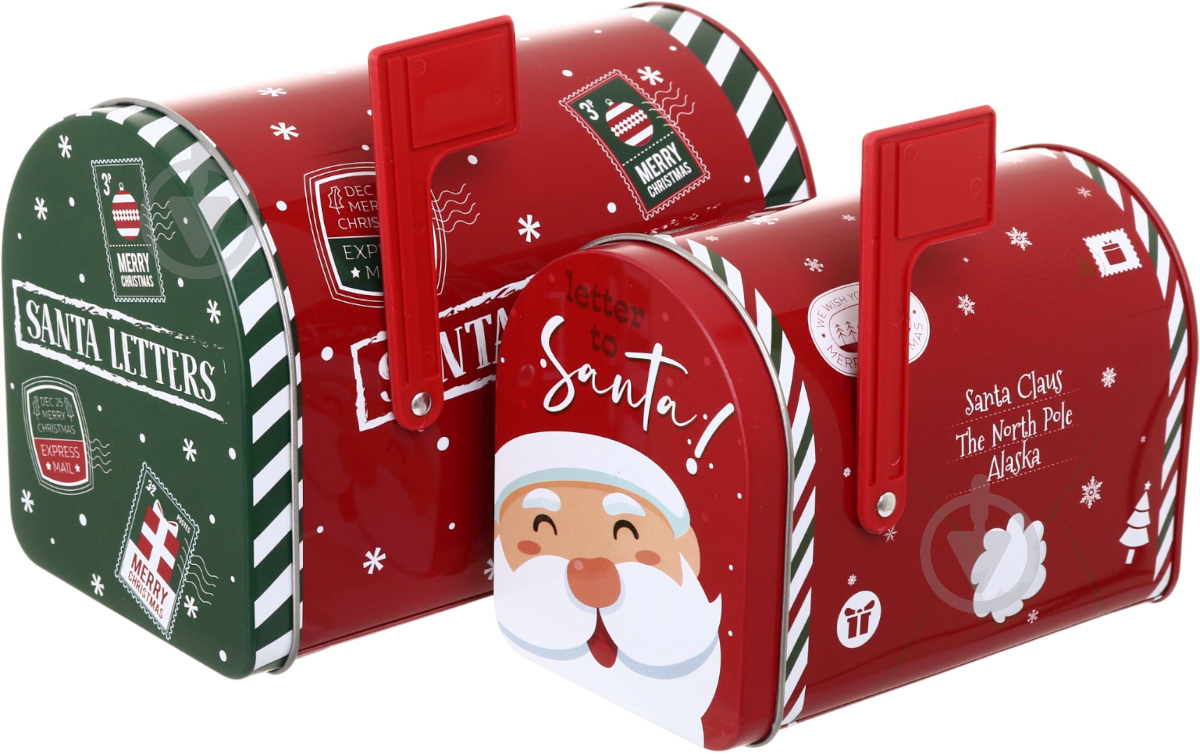 Набір ємностей Excellent Houseware для солодощів Christmas mailbox 13x7,5x9,5/15,5x9,9x11 см в асортименті - фото 2 Набір ємностей Excellent Houseware для солодощів Christmas mailbox 13x7,5x9,5/15,5x9,9x11 см в асортименті - фото 2
