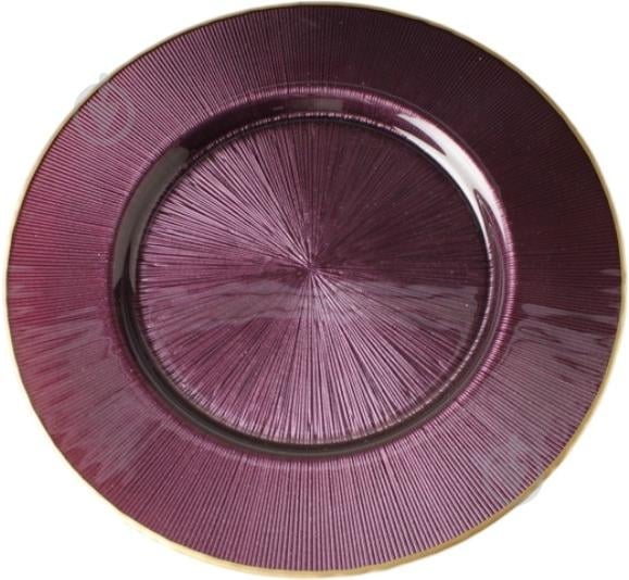 Блюдо Dekor Cam Focus 32,5 см фиолетовый - фото 1 Блюдо Dekor Cam Focus 32,5 см фиолетовый - фото 1
