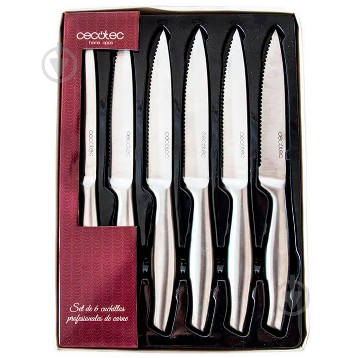 Набор ножей для мяса CECOTEC 6 Pro Kit - фото 5 Набор ножей для мяса CECOTEC 6 Pro Kit - фото 5