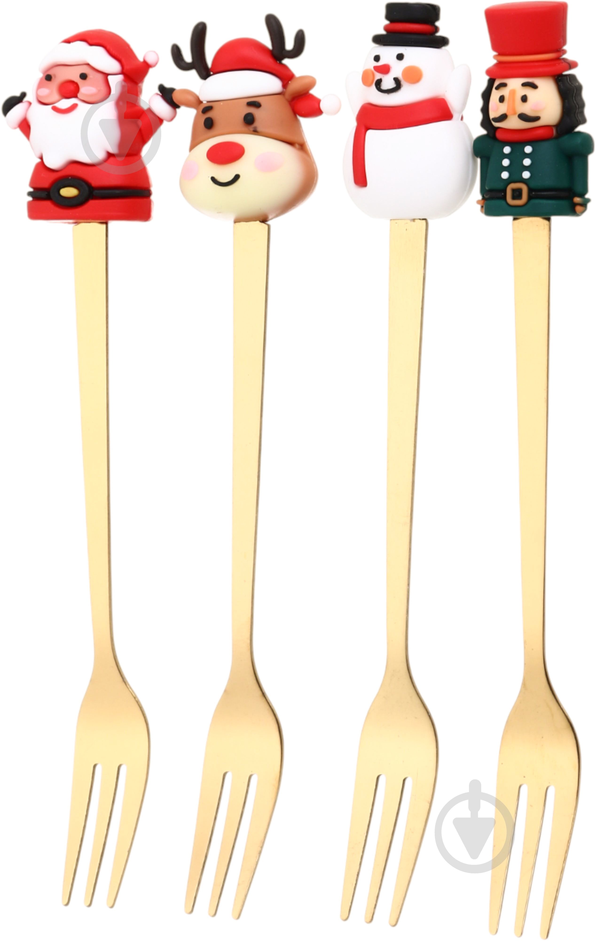 Набор для десерта Excellent Houseware Christams 4 шт. 170493080 - фото 1 Набор для десерта Excellent Houseware Christams 4 шт. 170493080 - фото 1