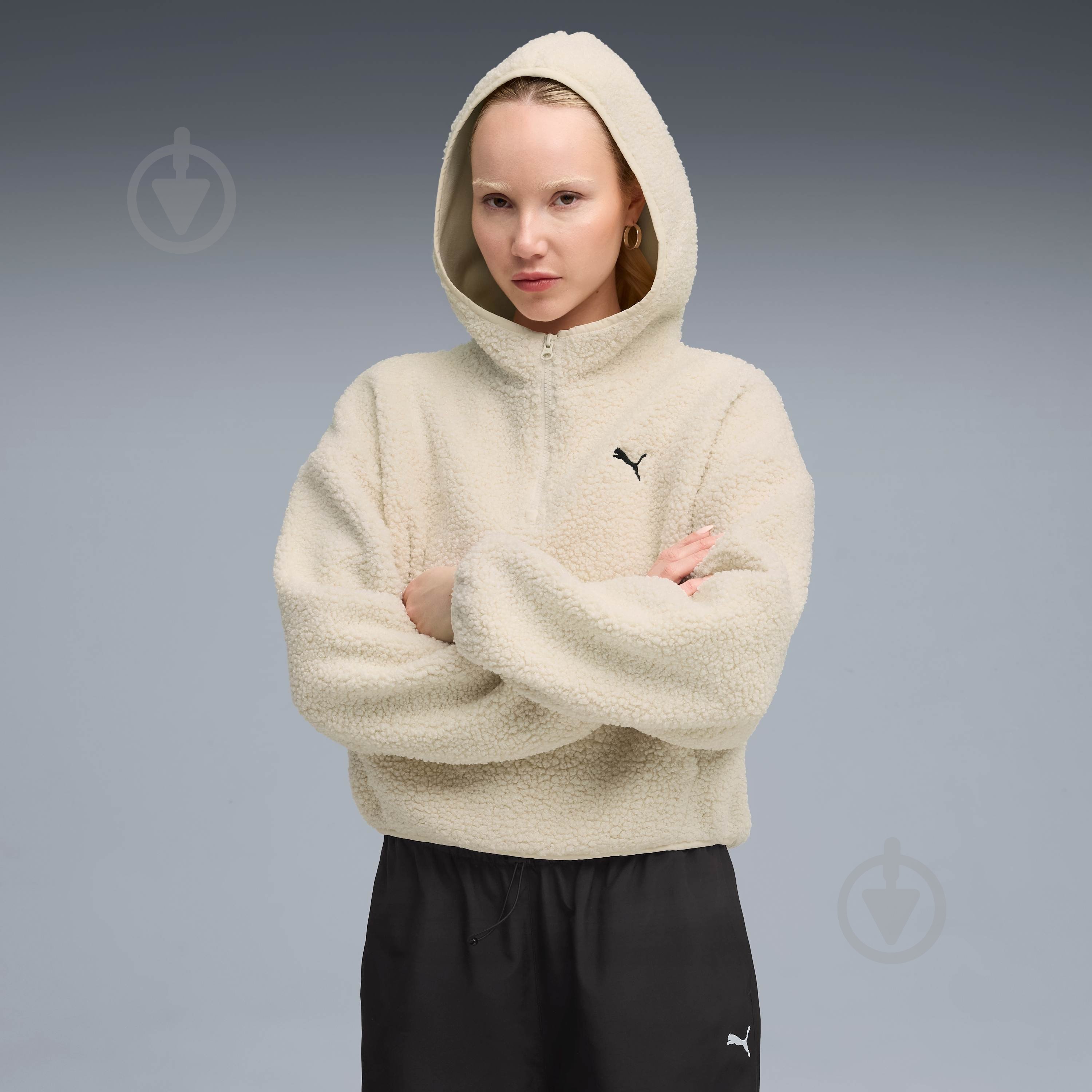 Куртка Puma WARDROBE ESS Oversized Polar Fleece Hoodie 63204887 р.M - фото 1 Куртка Puma WARDROBE ESS Oversized Polar Fleece Hoodie 63204887 р.M - фото 1