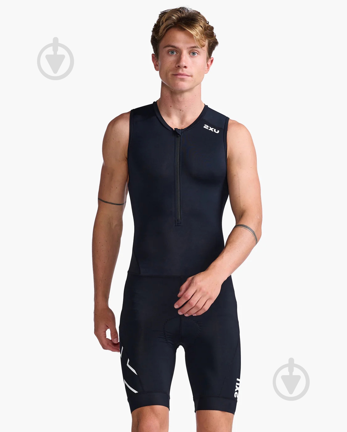 Спортивний костюм 2XU Core Trisuit MT6437d_BLK/WHT р.L чорний - фото 1