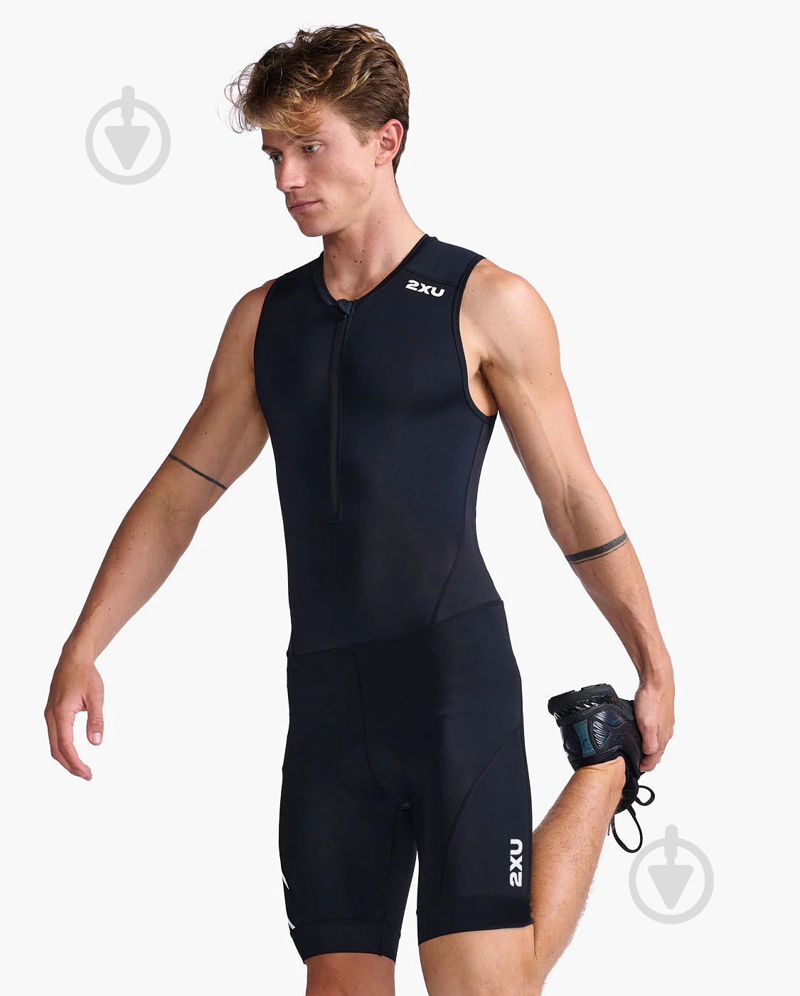 Спортивний костюм 2XU Core Trisuit MT6437d_BLK/WHT р.L чорний - фото 2
