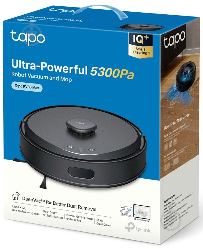 Робот-пылесос TP-Link Tapo RV30 Max black - фото 4
