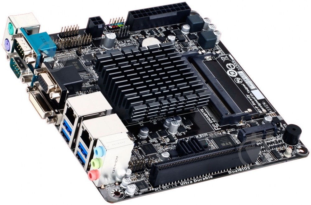 Материнская плата Gigabyte GA-J1900N-D3V (Integrated CPU, SoC, mini ITX) - фото 2