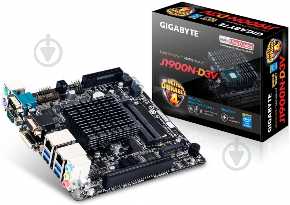 Материнская плата Gigabyte GA-J1900N-D3V (Integrated CPU, SoC, mini ITX) - фото 5