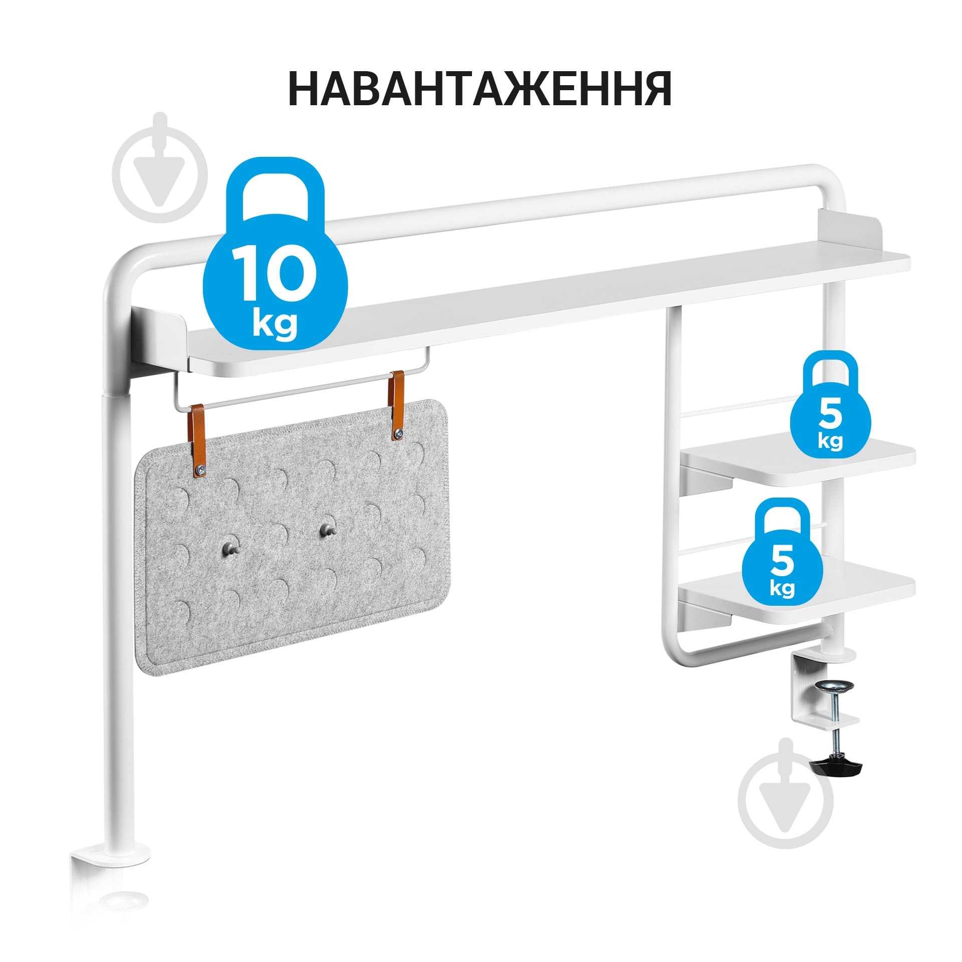 Полка-органайзер настольная OfficePro DS253W - фото 6