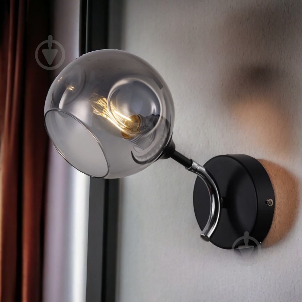 Бра Blitz Mainz 1x60 Вт E27 черный 9029-11 - фото 2