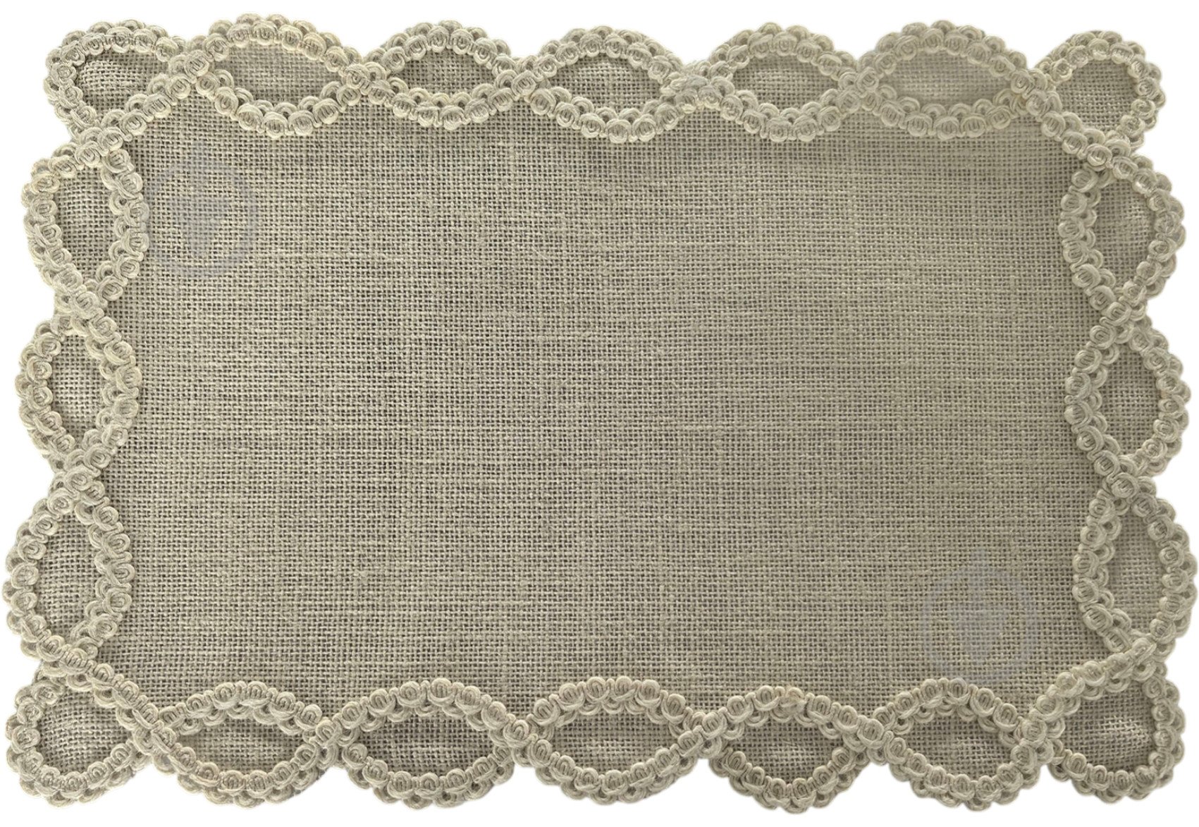 Коврик для сервировки Fiora прямоугольный 30х45 см белый джут AHW3818 - фото 1 Коврик для сервировки Fiora прямоугольный 30х45 см белый джут AHW3818 - фото 1