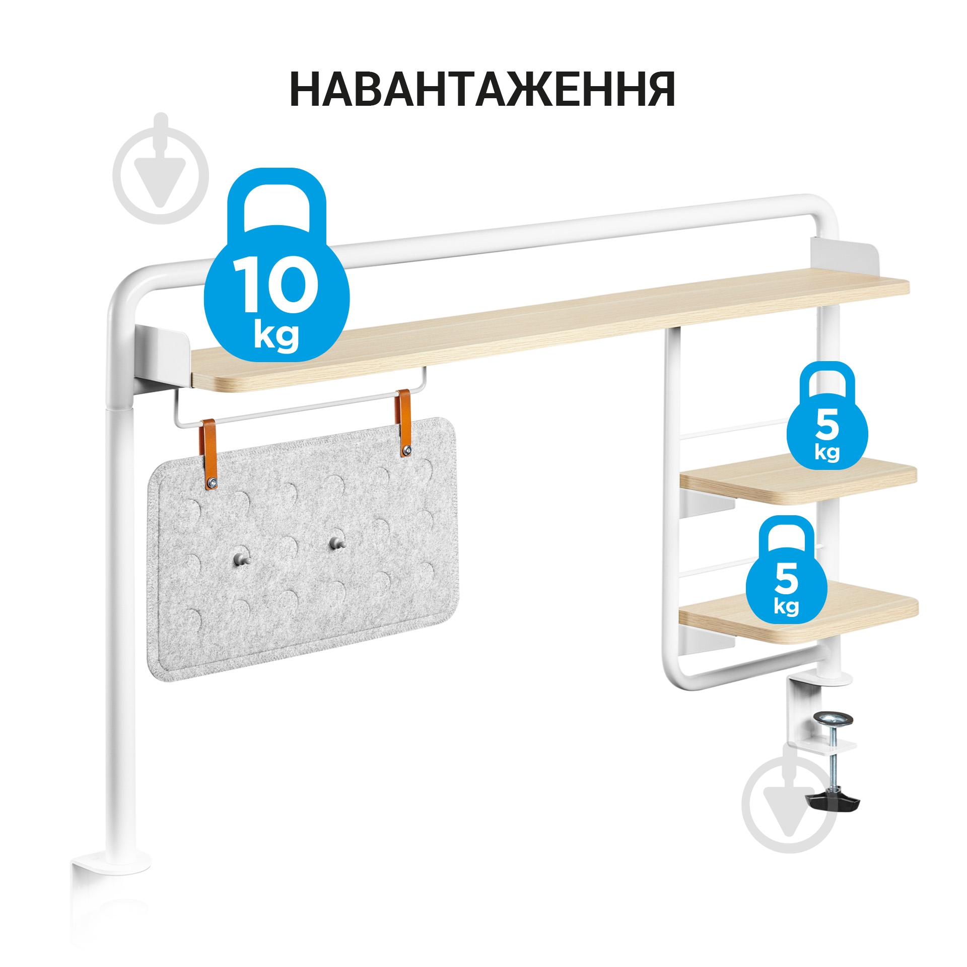 Стіл комп'ютерний OfficePro DS253WW - фото 3